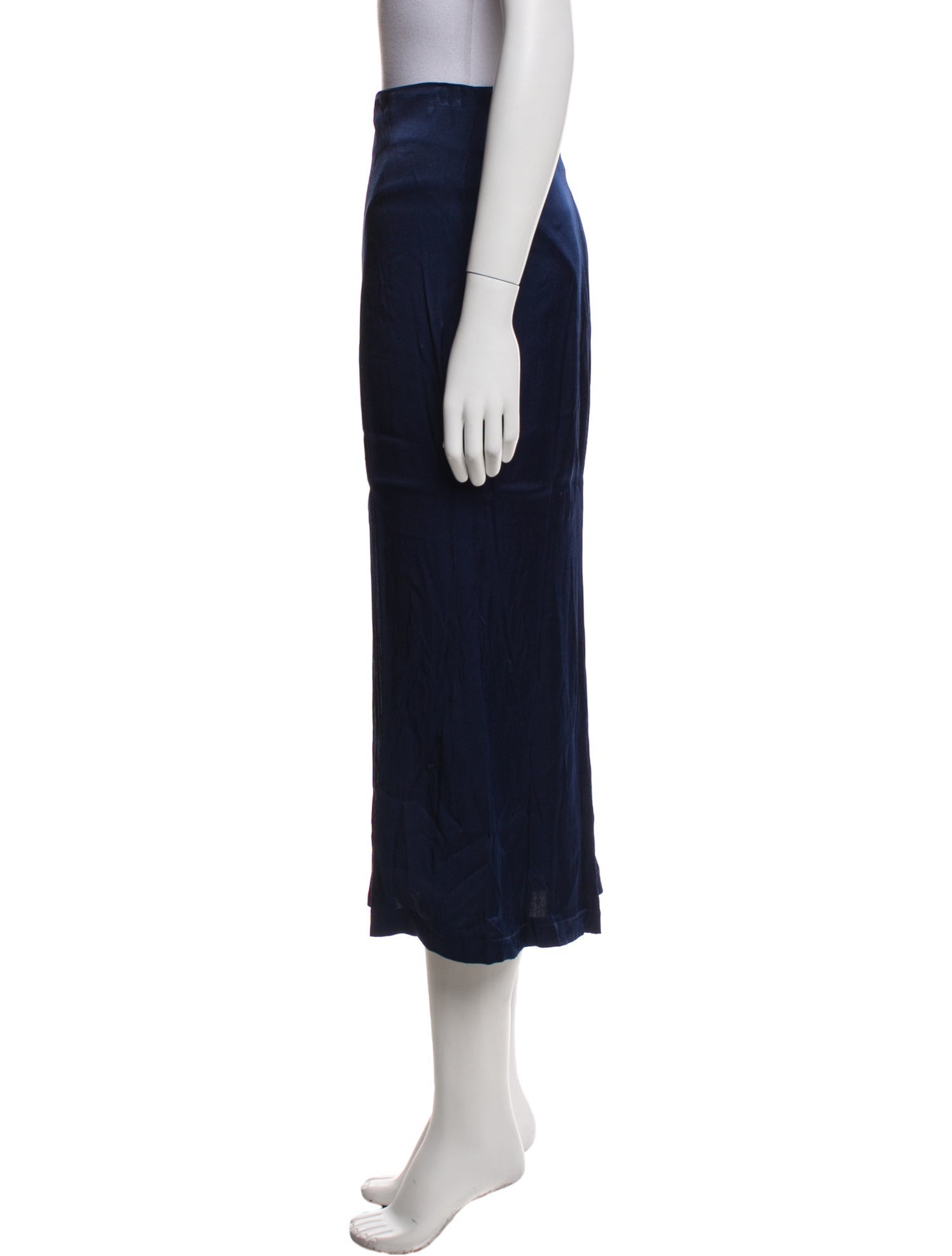 Reformation Satin Midi Length Skirt