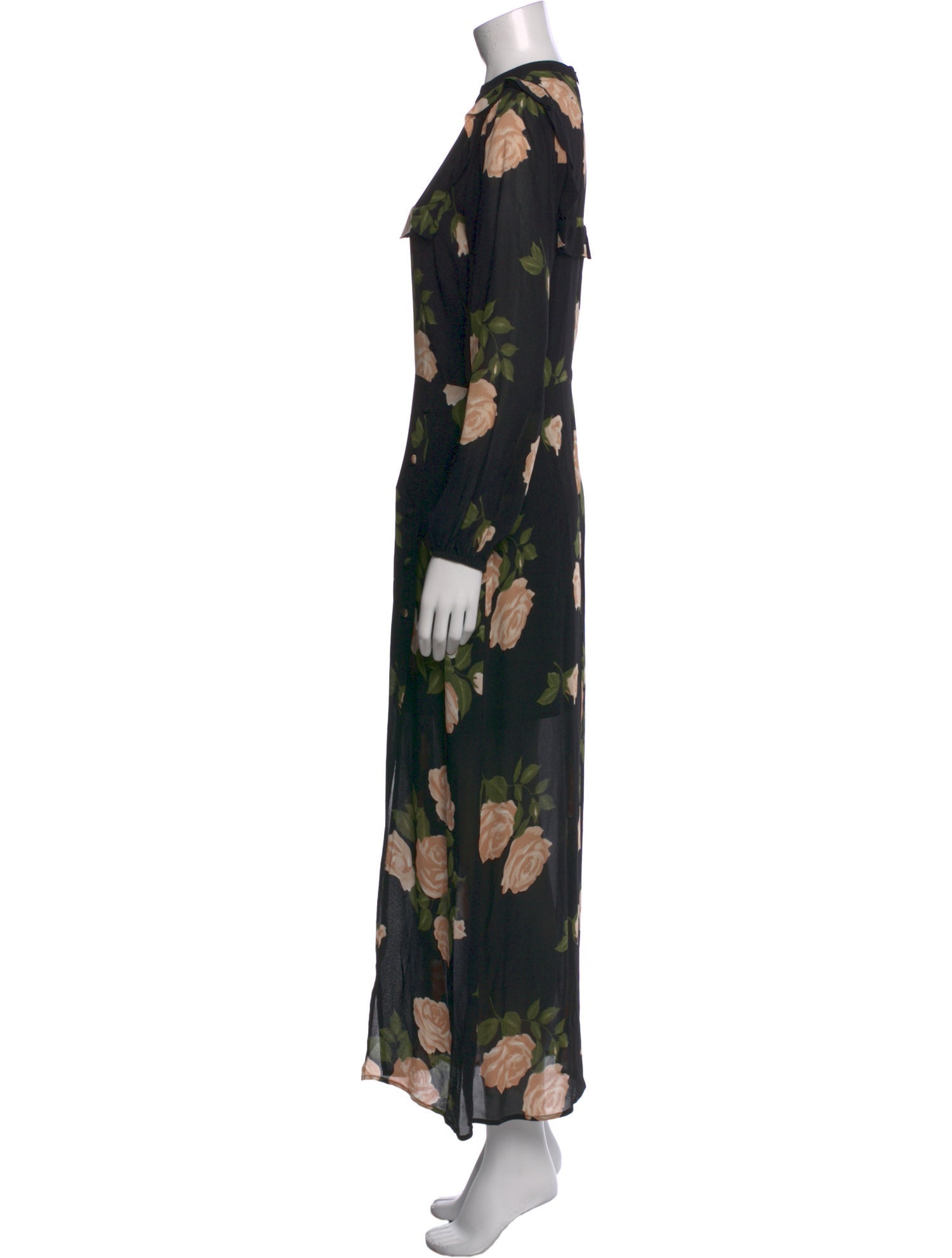 Reformation Floral Print Long Dress