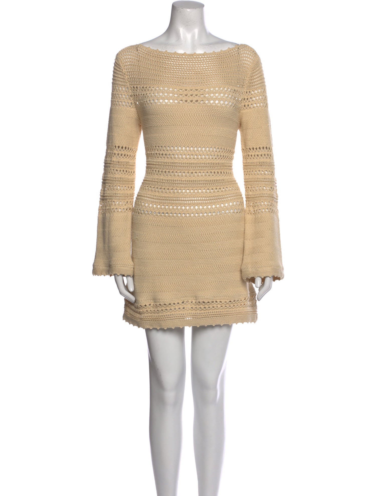 Reformation Bateau Neckline Mini Dress