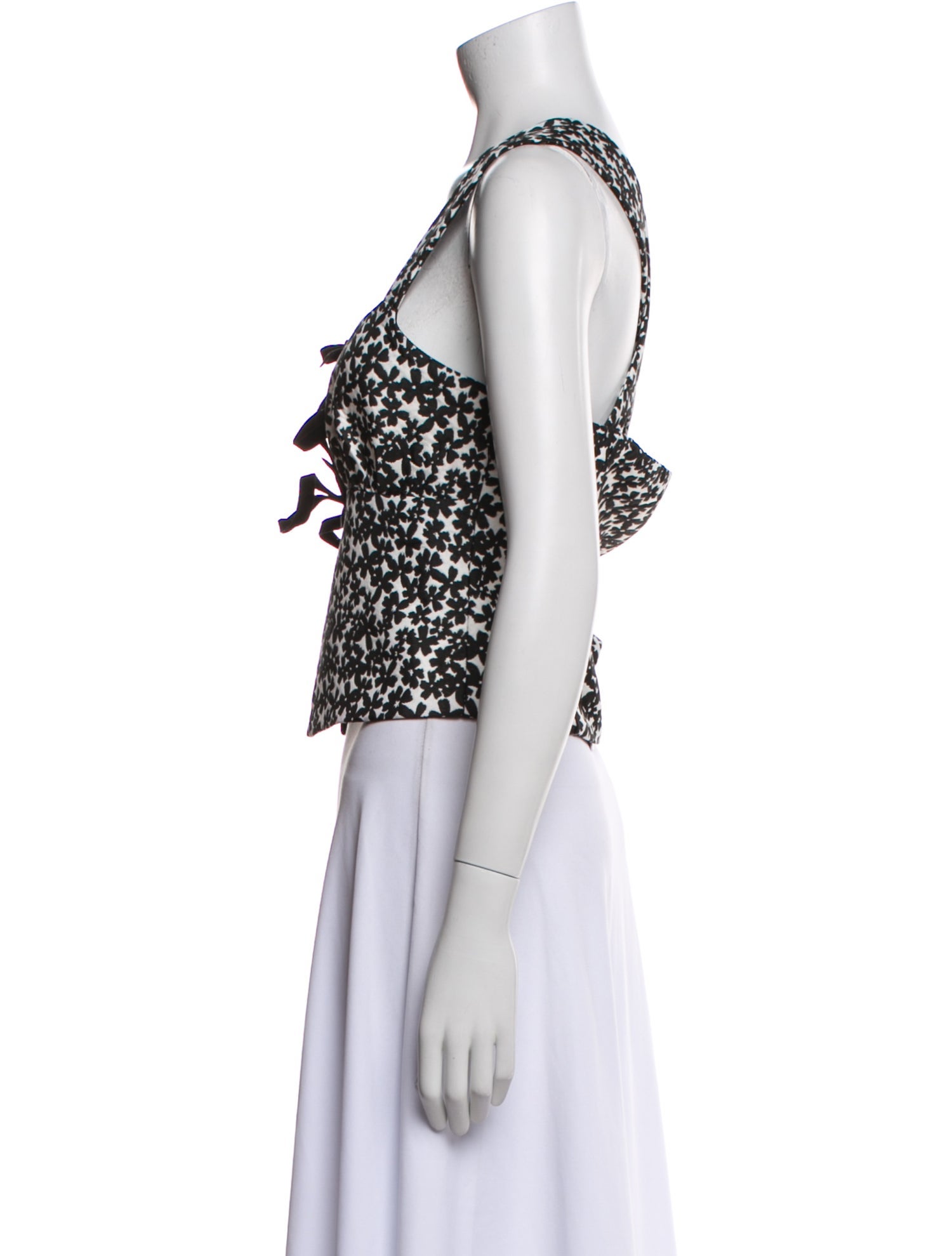 Reformation Floral Print Square Neckline Crop Top w/ Tags