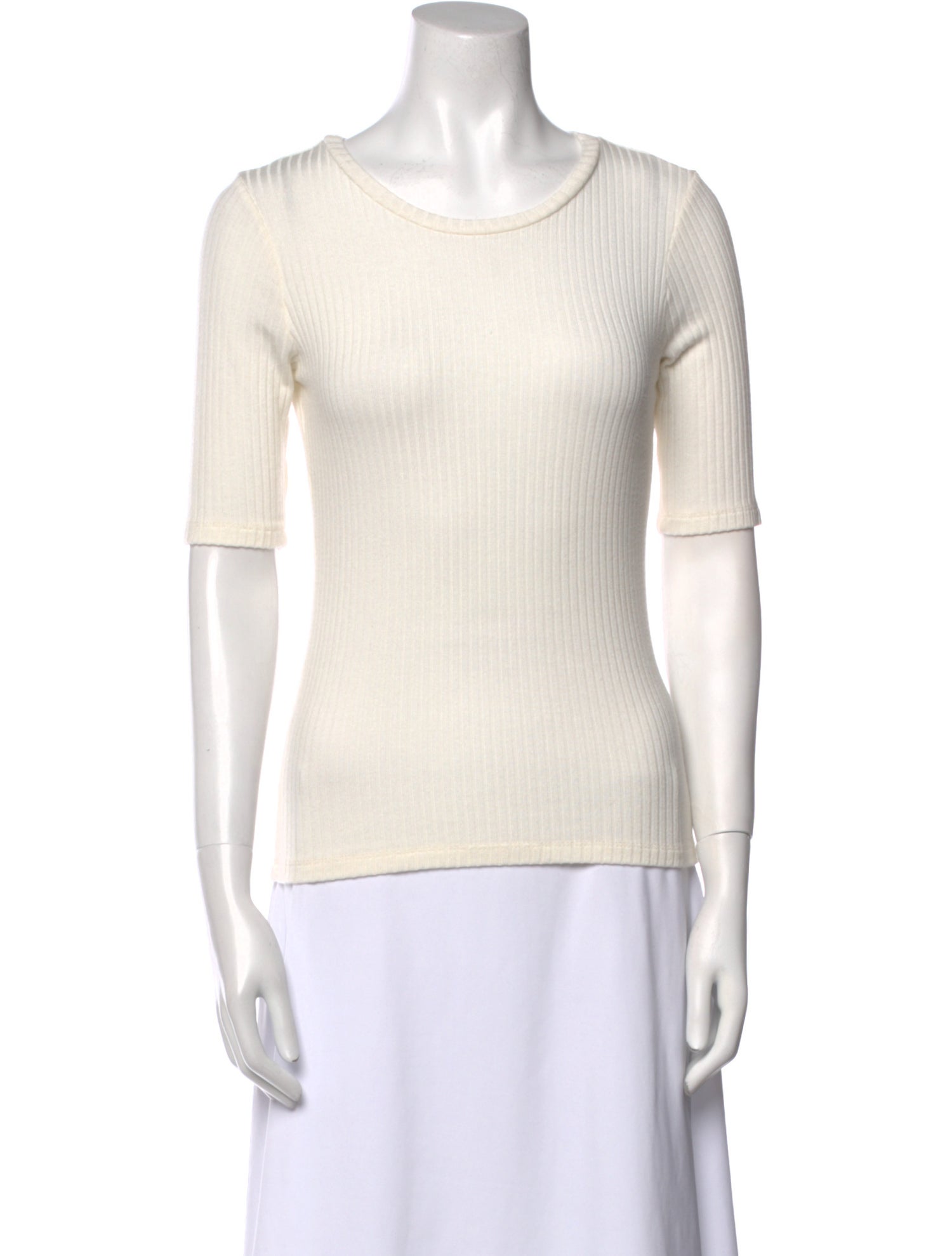 Reformation Scoop Neck Short Sleeve Top