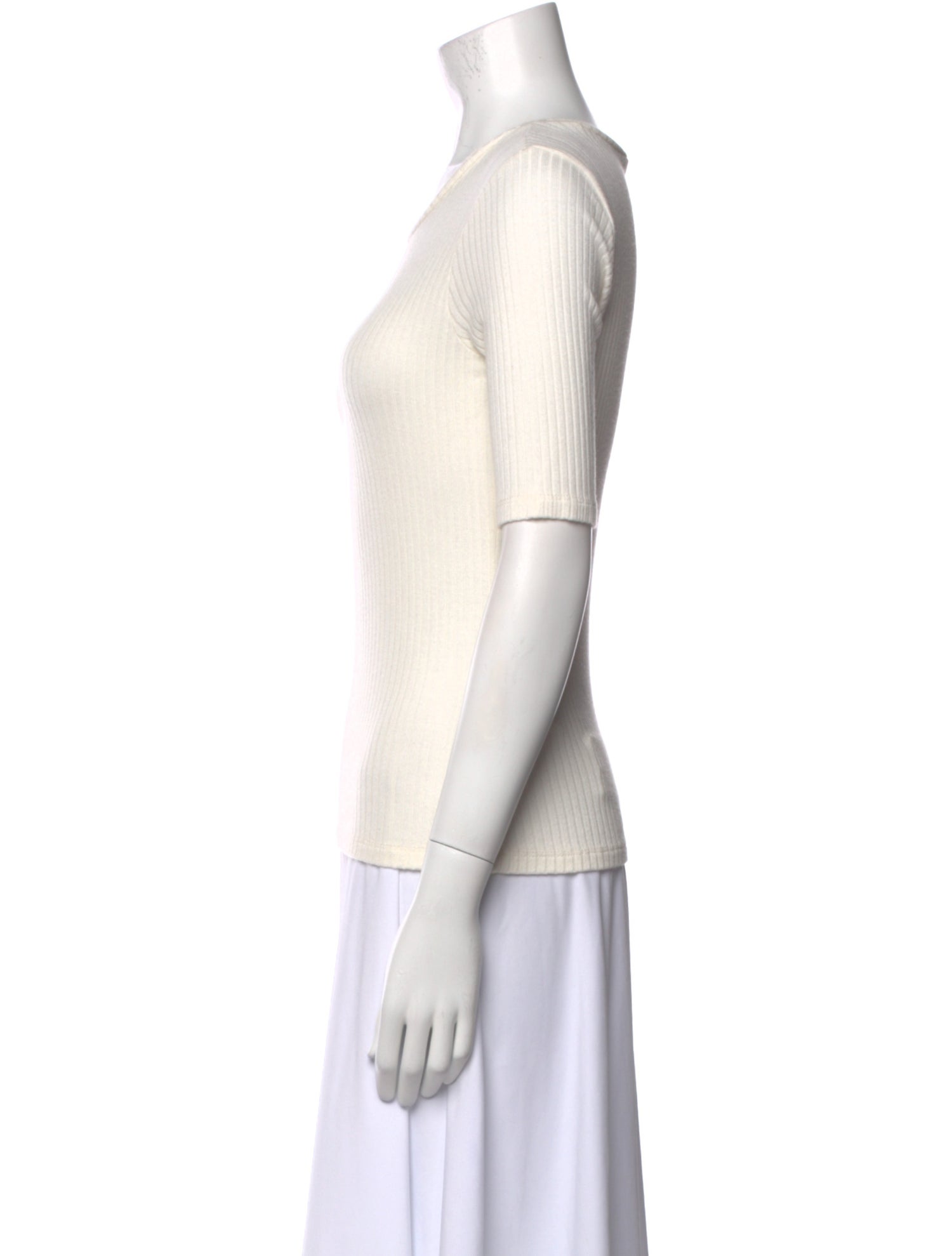 Reformation Scoop Neck Short Sleeve Top