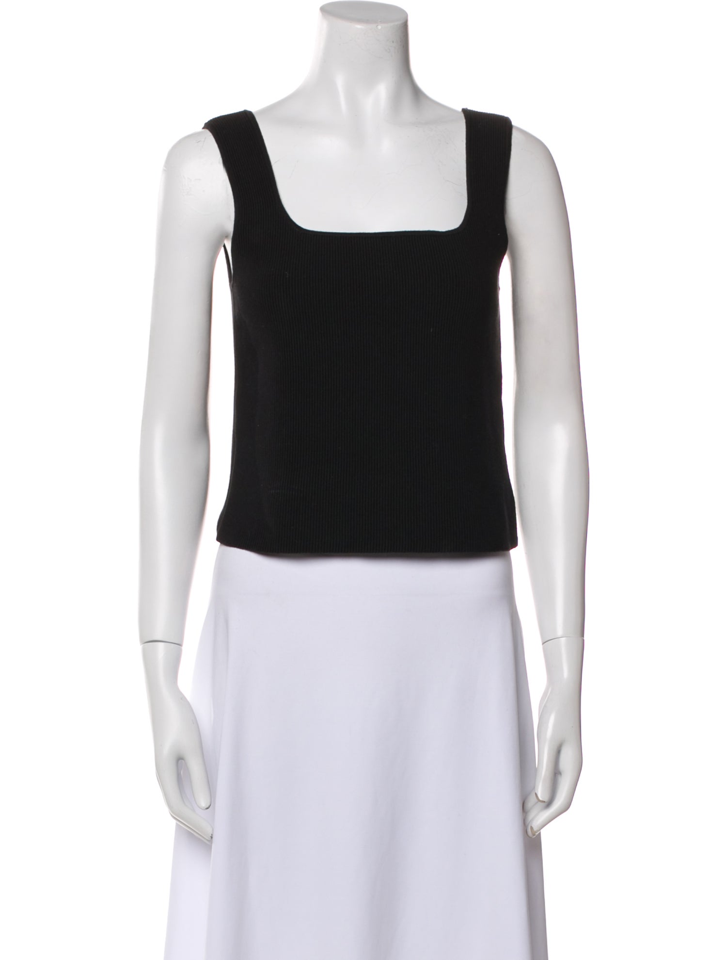 Reformation Square Neckline Sleeveless Crop Top