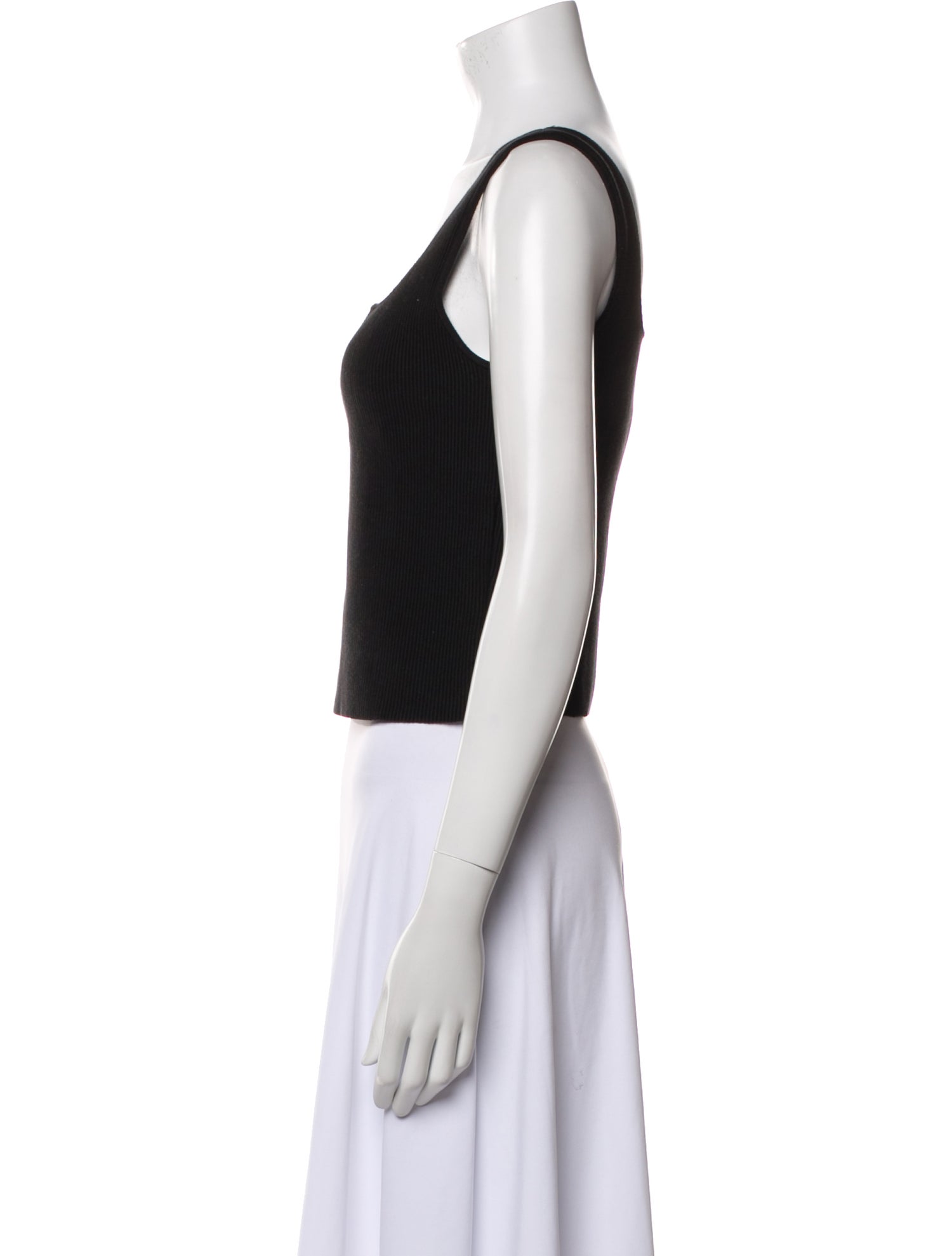 Reformation Square Neckline Sleeveless Crop Top