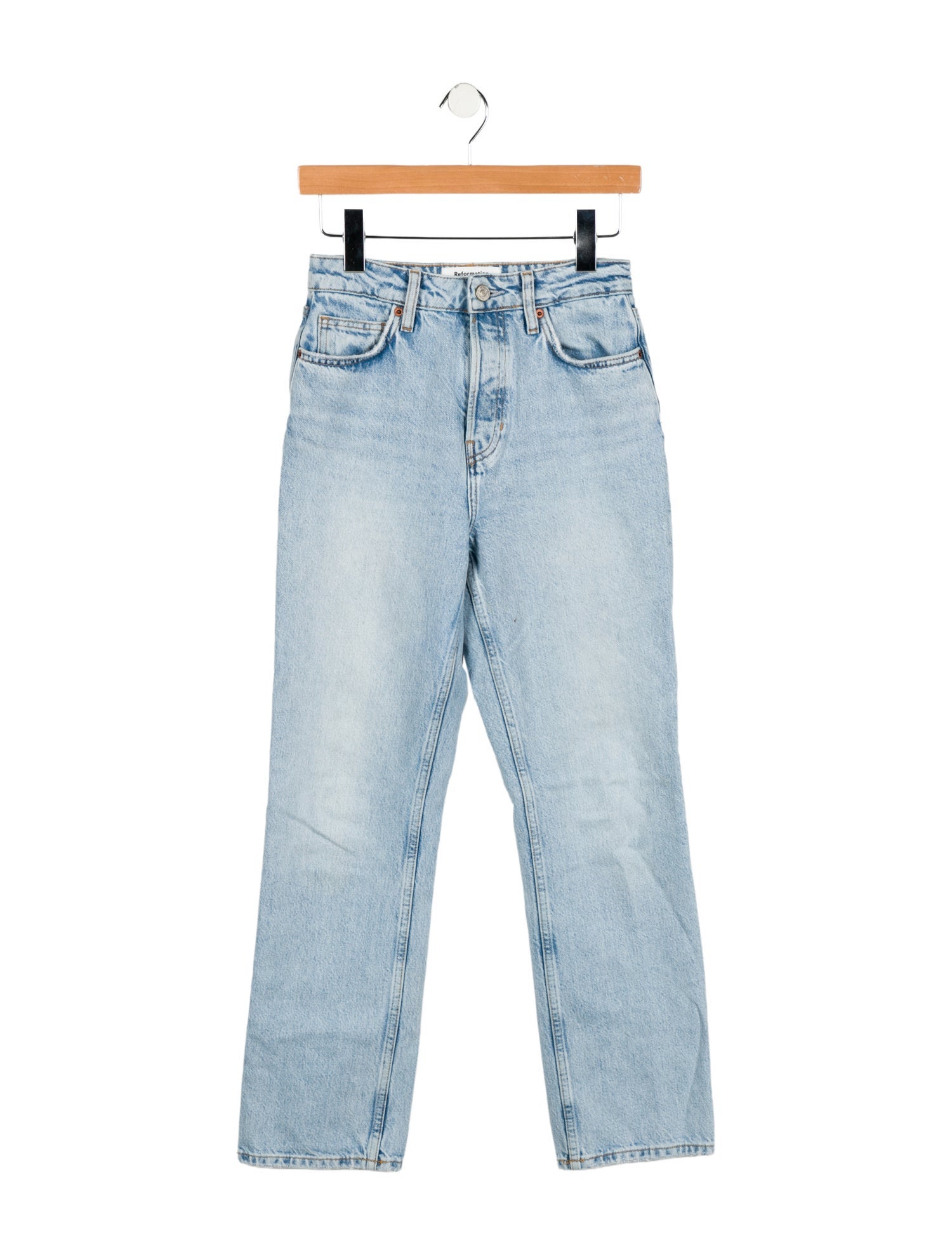 Reformation High-Rise Straight Leg Jeans