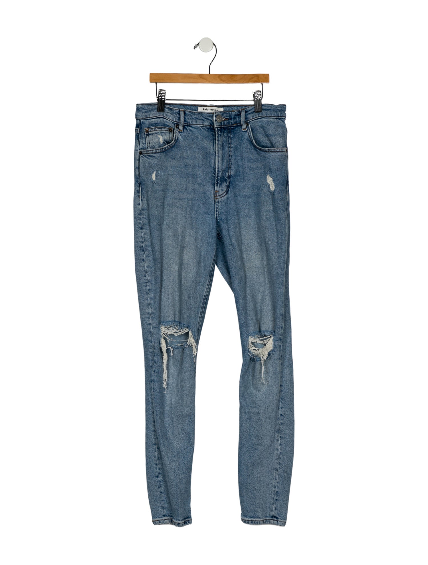 Reformation Mid-Rise Skinny Leg Jeans