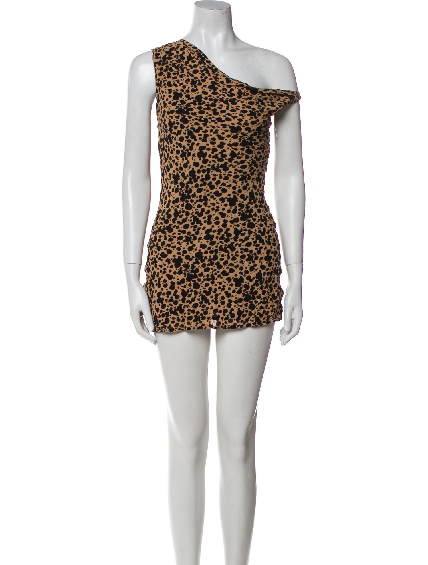 Reformation Animal Print Mini Dress