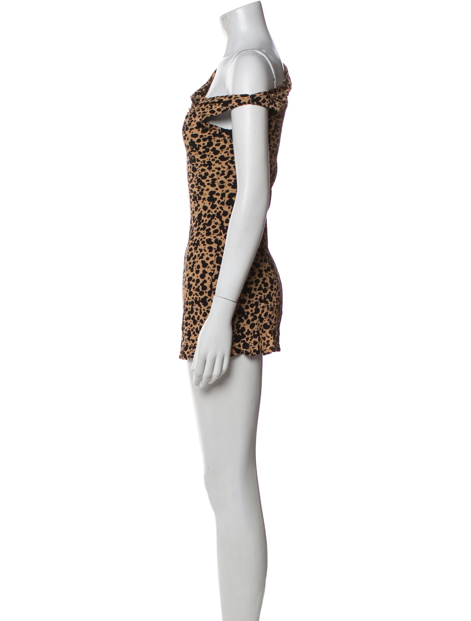 Reformation Animal Print Mini Dress