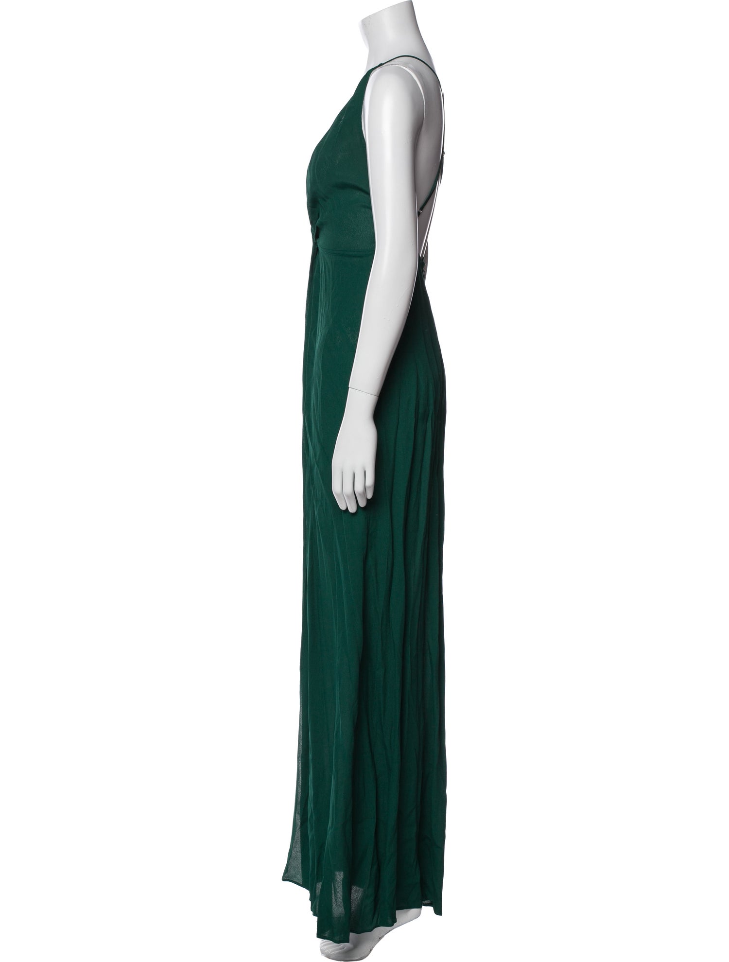 Reformation V-Neck Long Dress