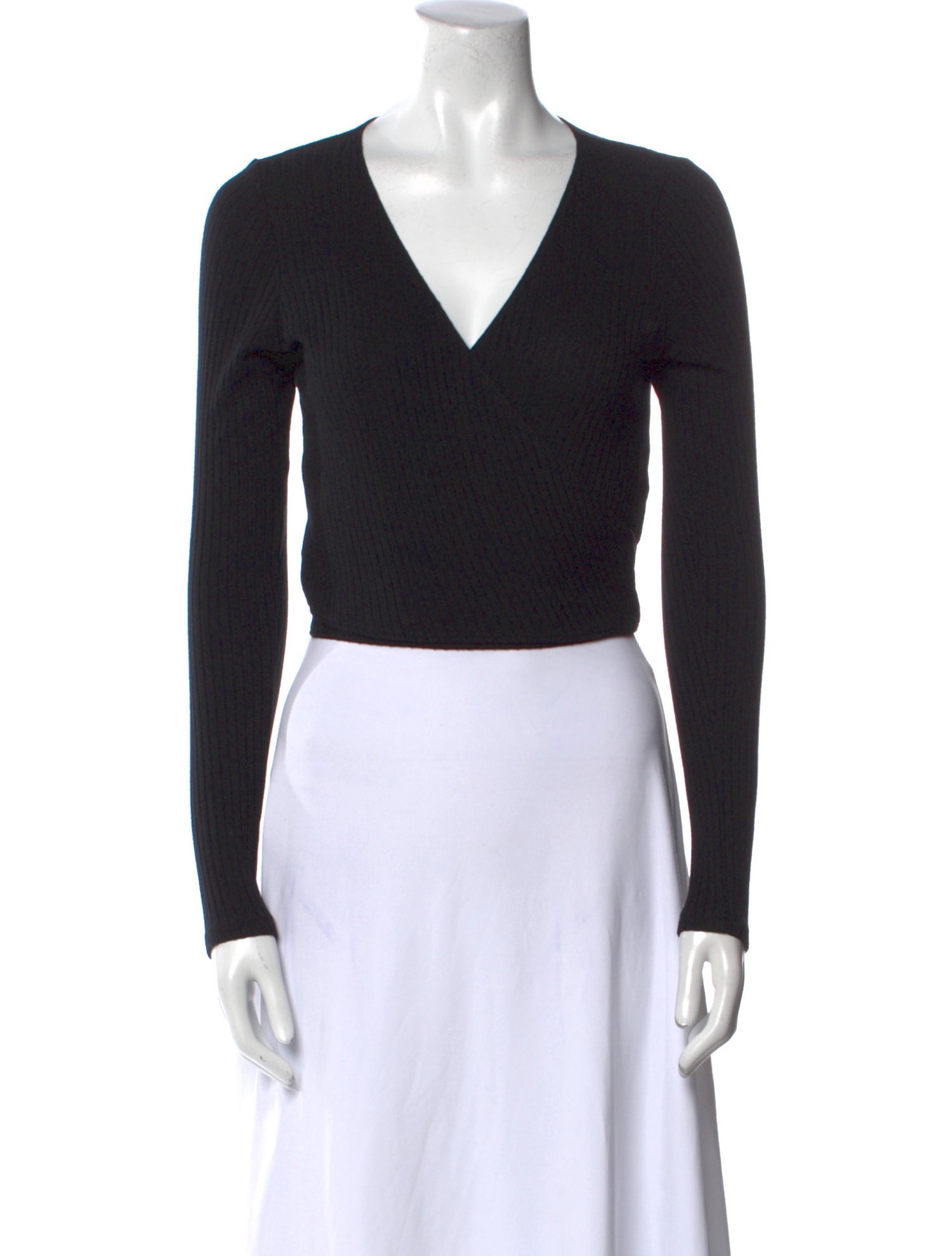 Reformation V-Neck Long Sleeve Bodysuit