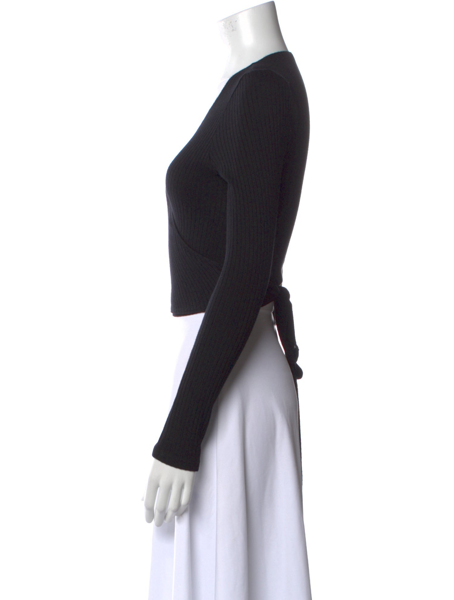 Reformation V-Neck Long Sleeve Bodysuit