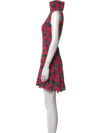 Reformation Floral Print Knee-Length Dress