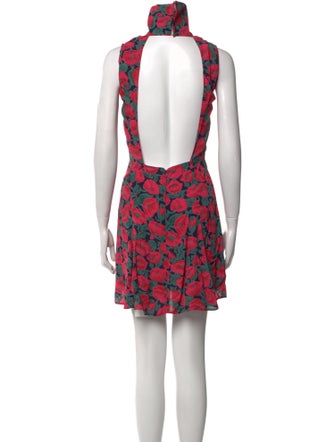 Reformation Floral Print Knee-Length Dress