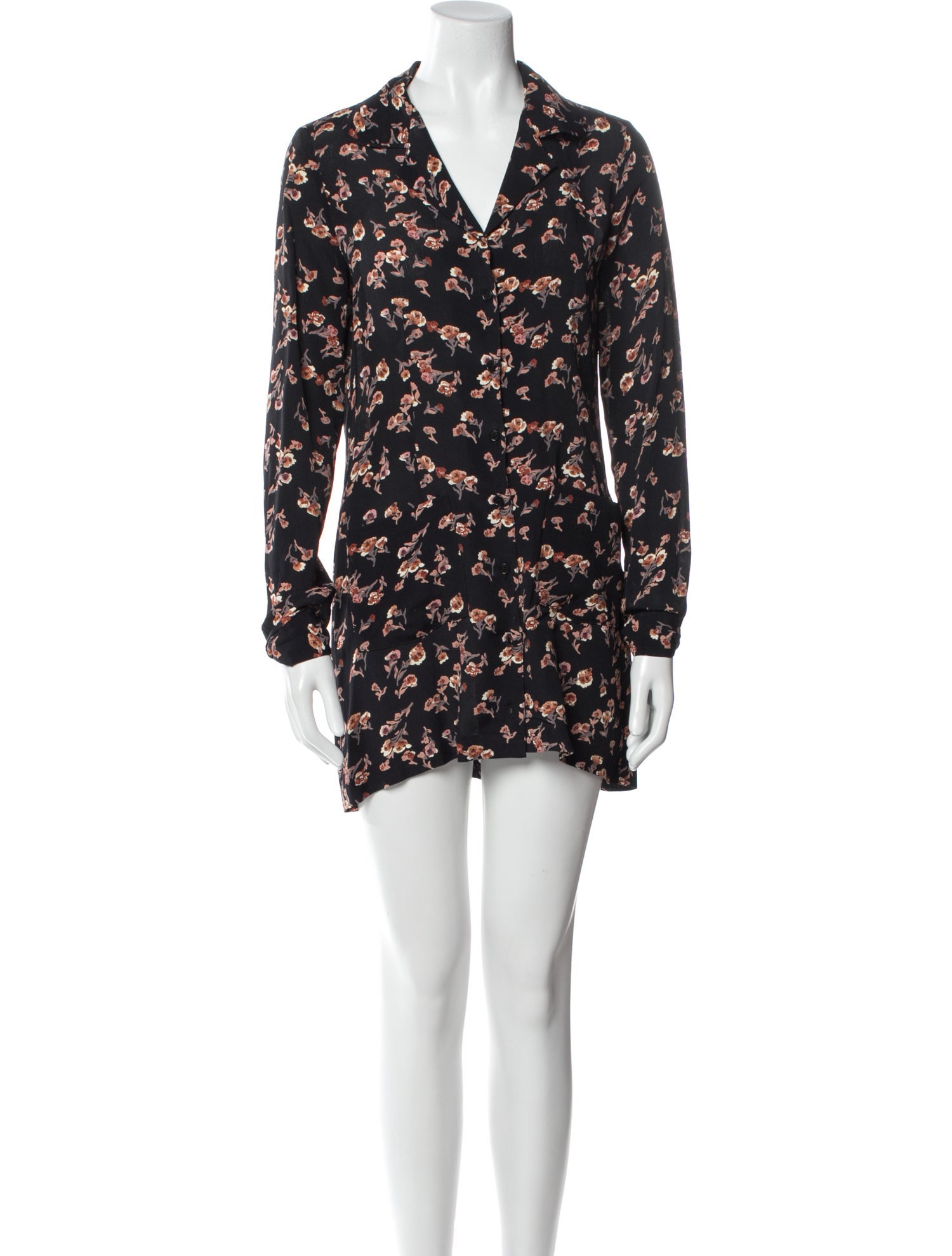 Reformation Floral Print Mini Dress