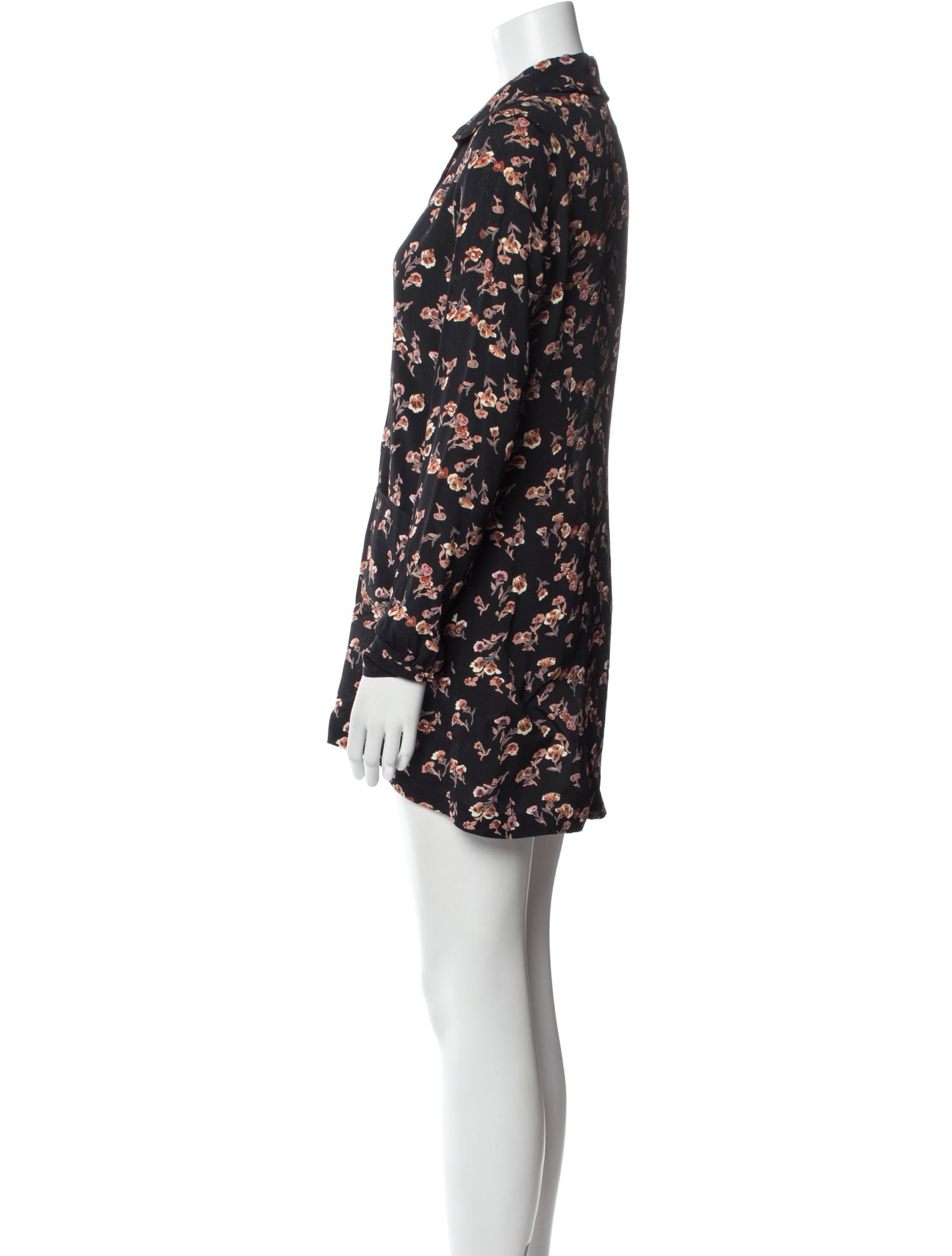 Reformation Floral Print Mini Dress