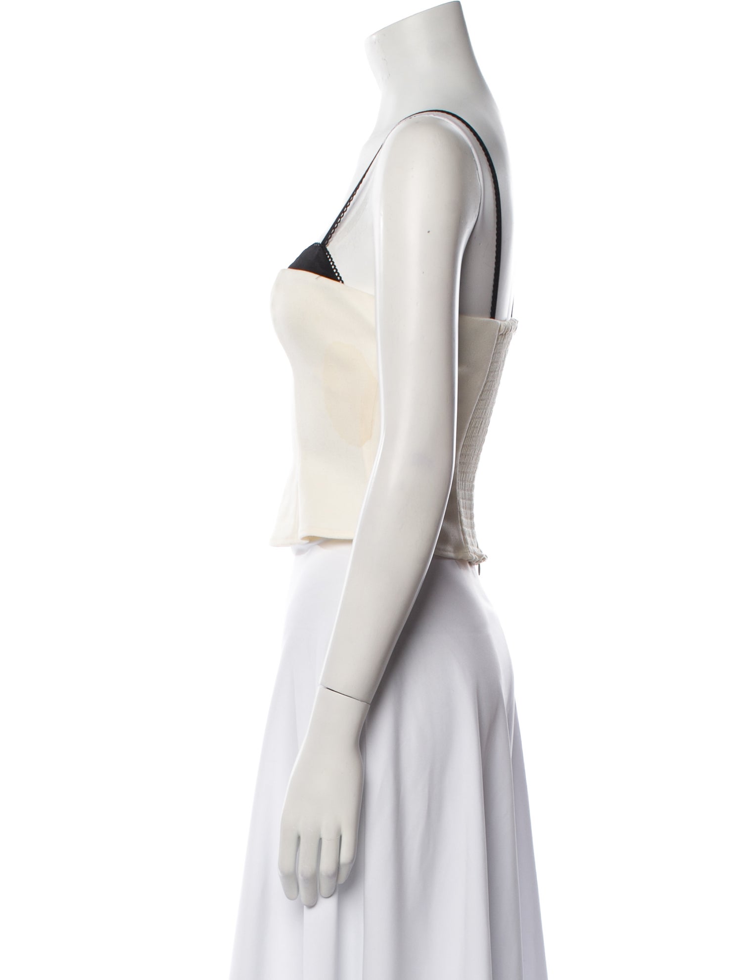 Reformation Square Neckline Sleeveless Crop Top