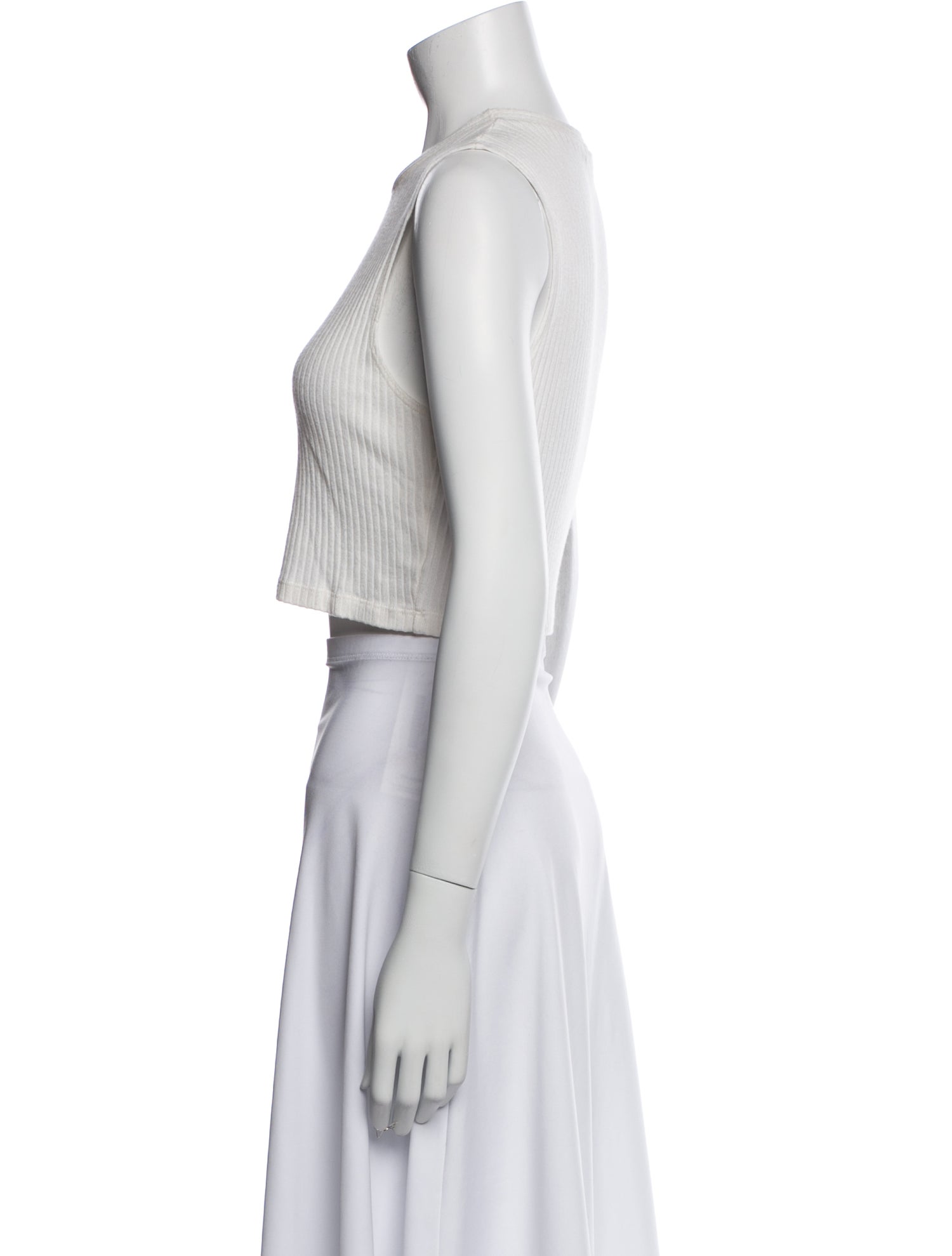 Reformation Crew Neck Sleeveless Crop Top