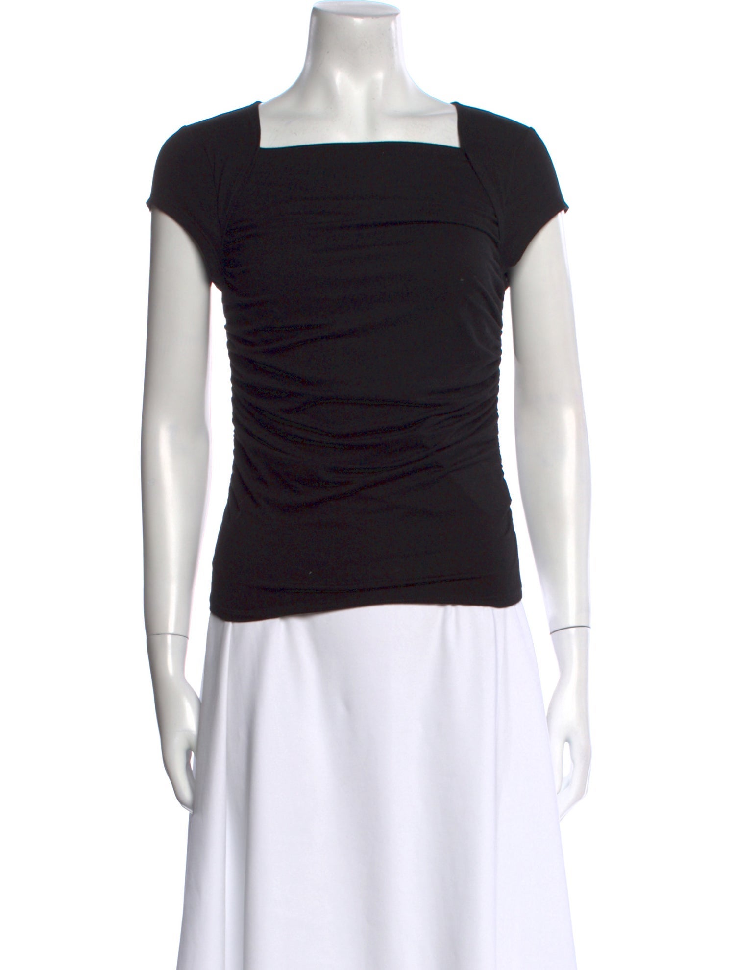 Reformation Square Neckline Short Sleeve Top