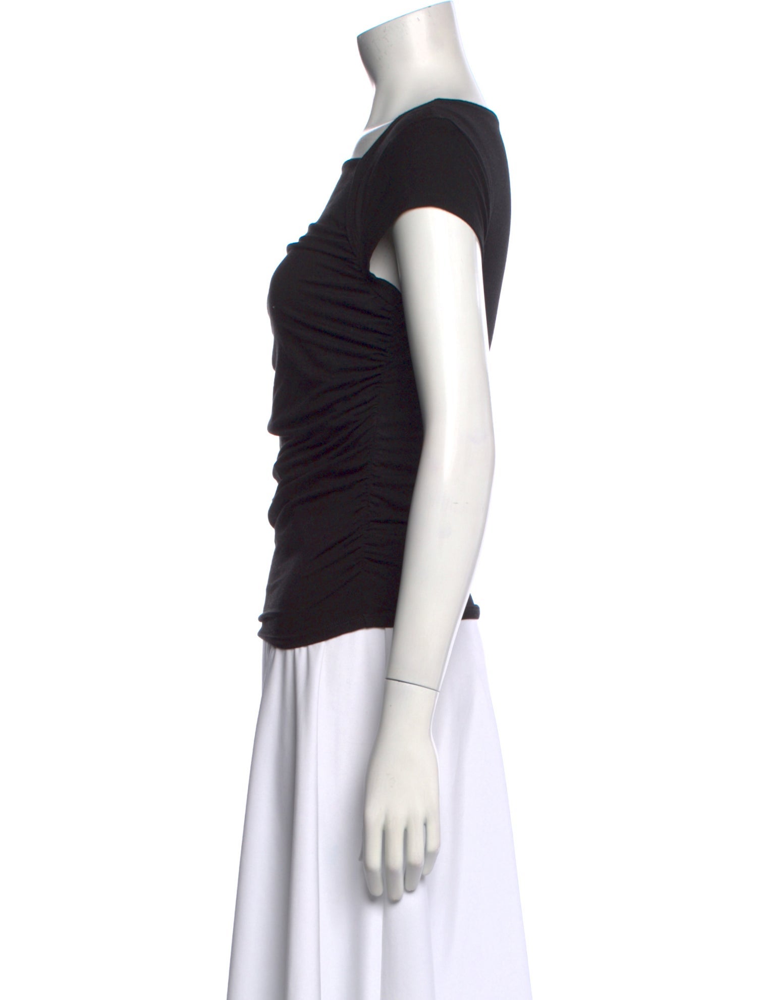 Reformation Square Neckline Short Sleeve Top