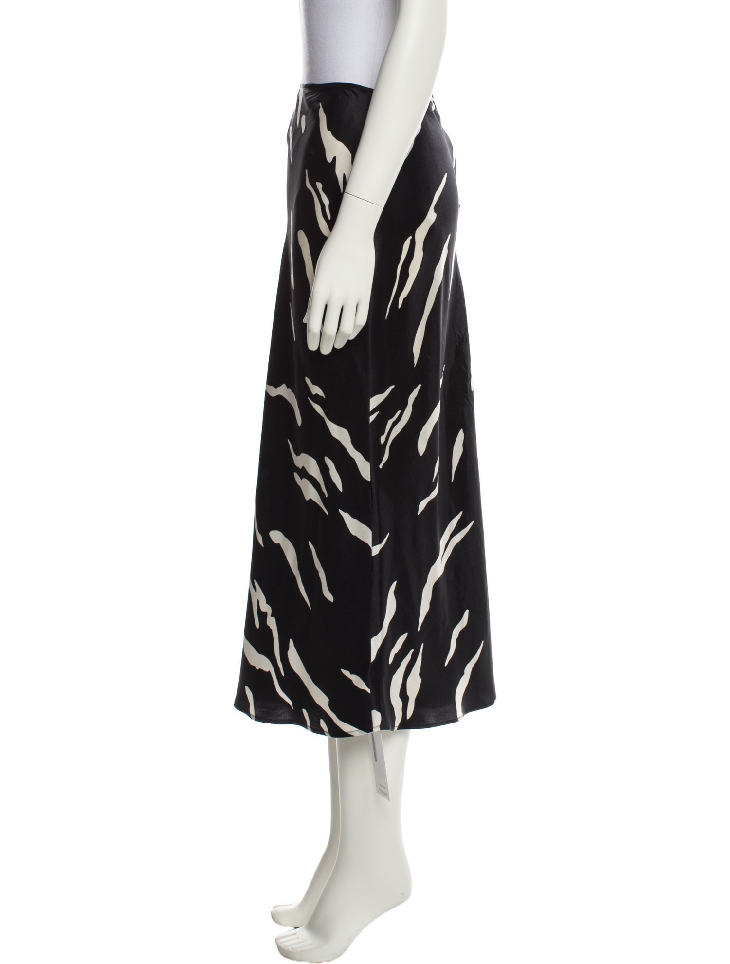 Reformation Silk Midi Length Skirt