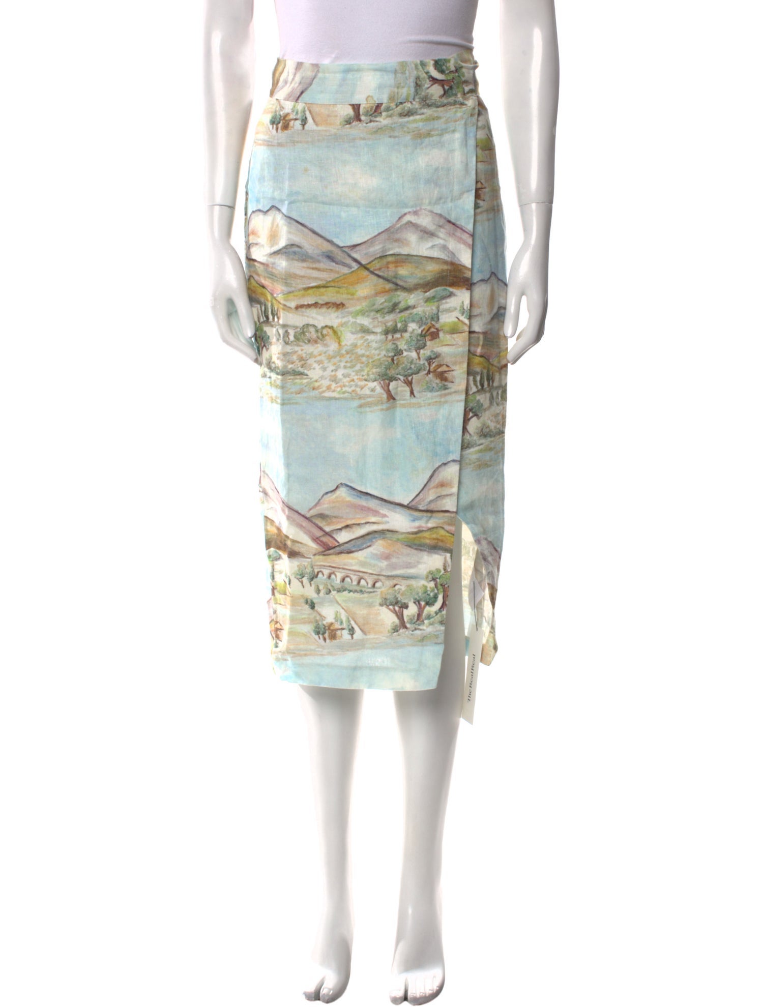 Reformation Linen Midi Length Skirt