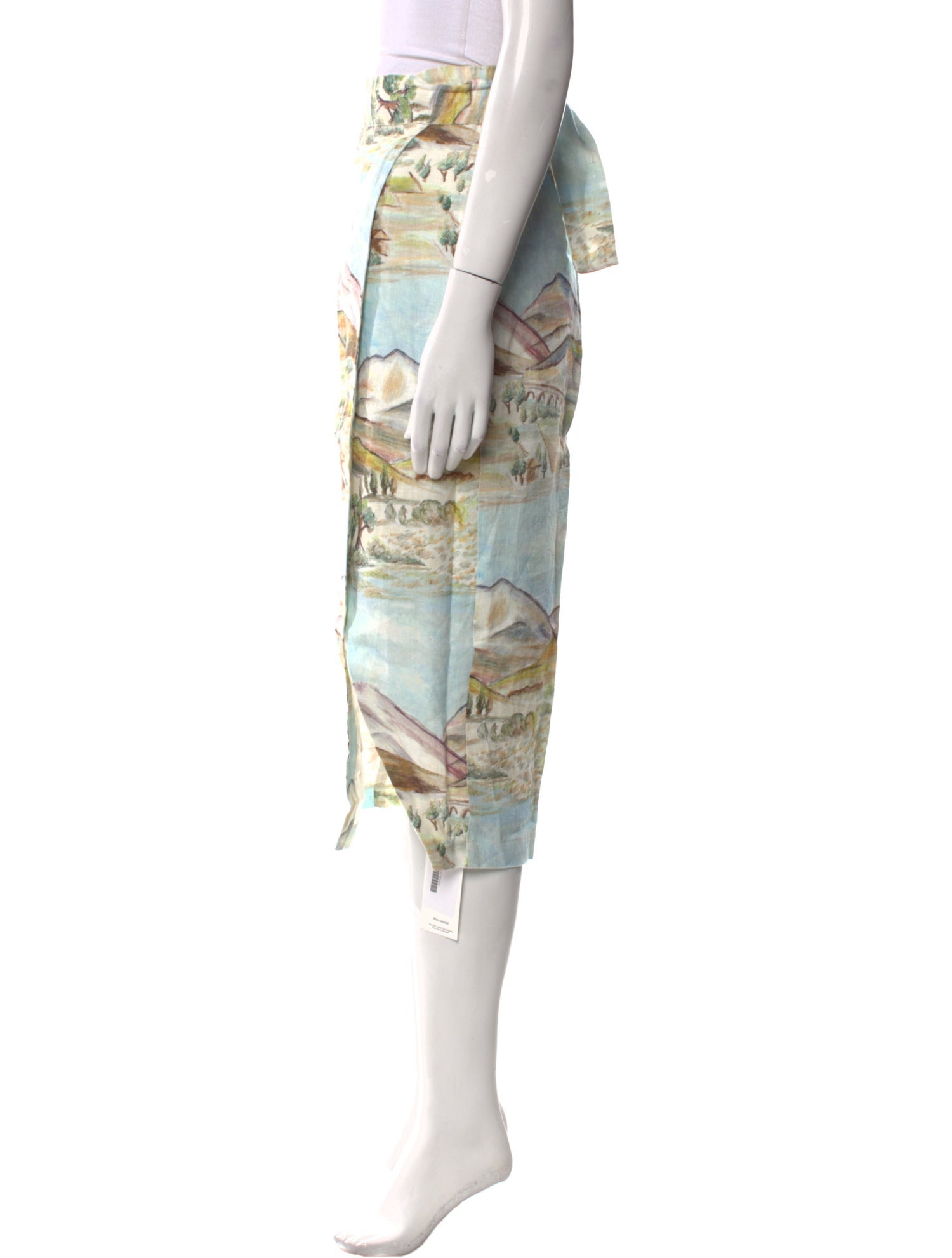 Reformation Linen Midi Length Skirt