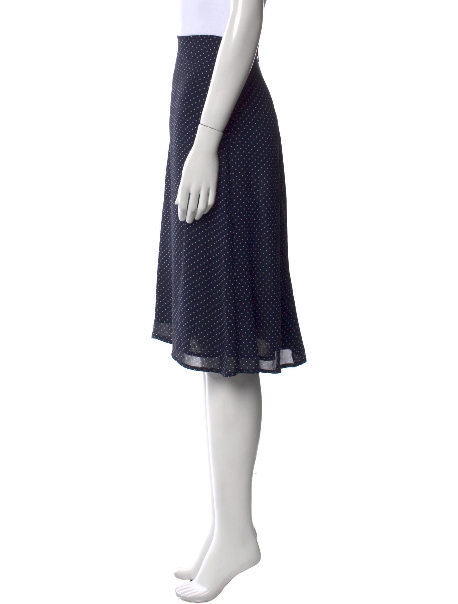 Reformation Polka Dot Print Knee-Length Skirt