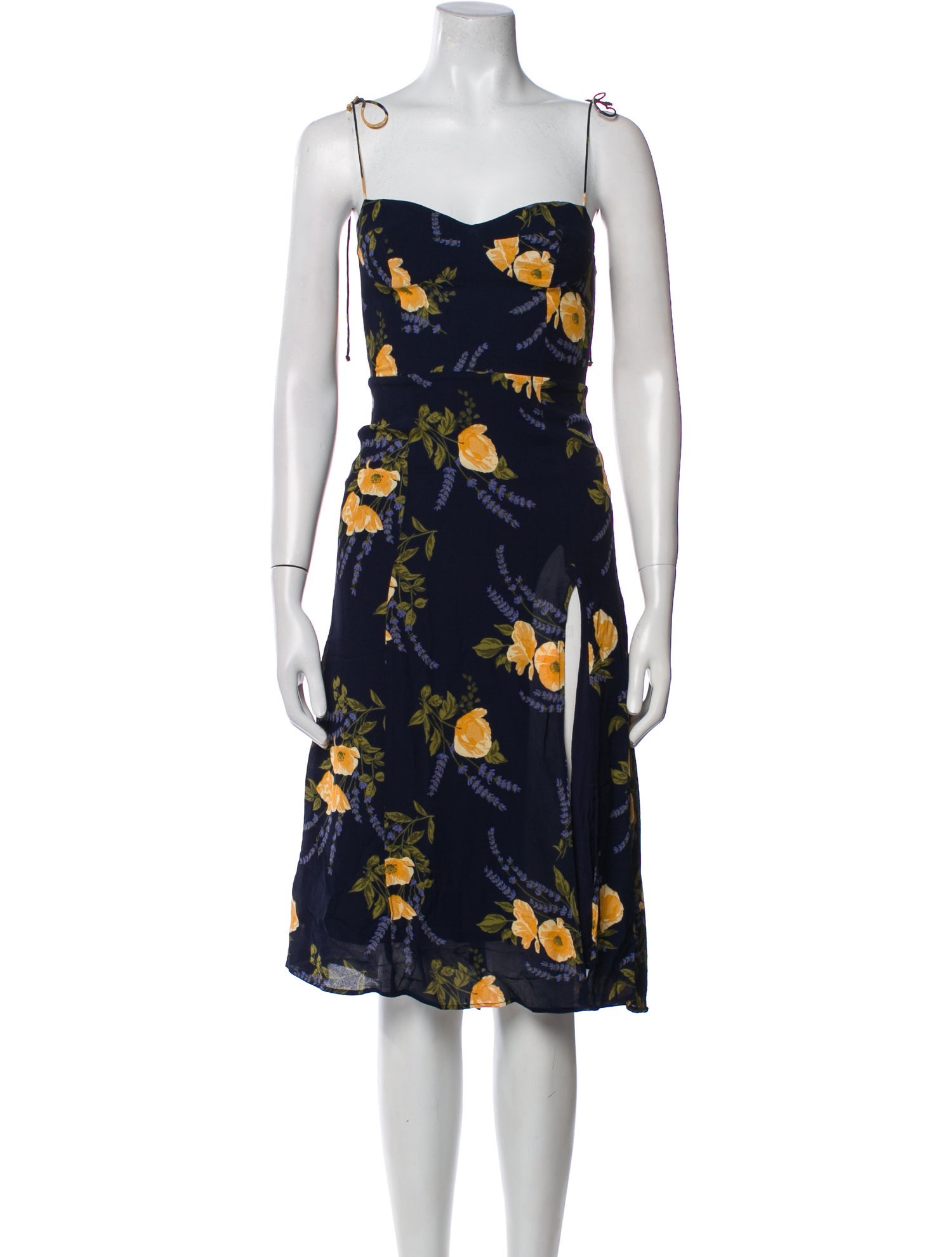 Reformation Floral Print Mini Dress