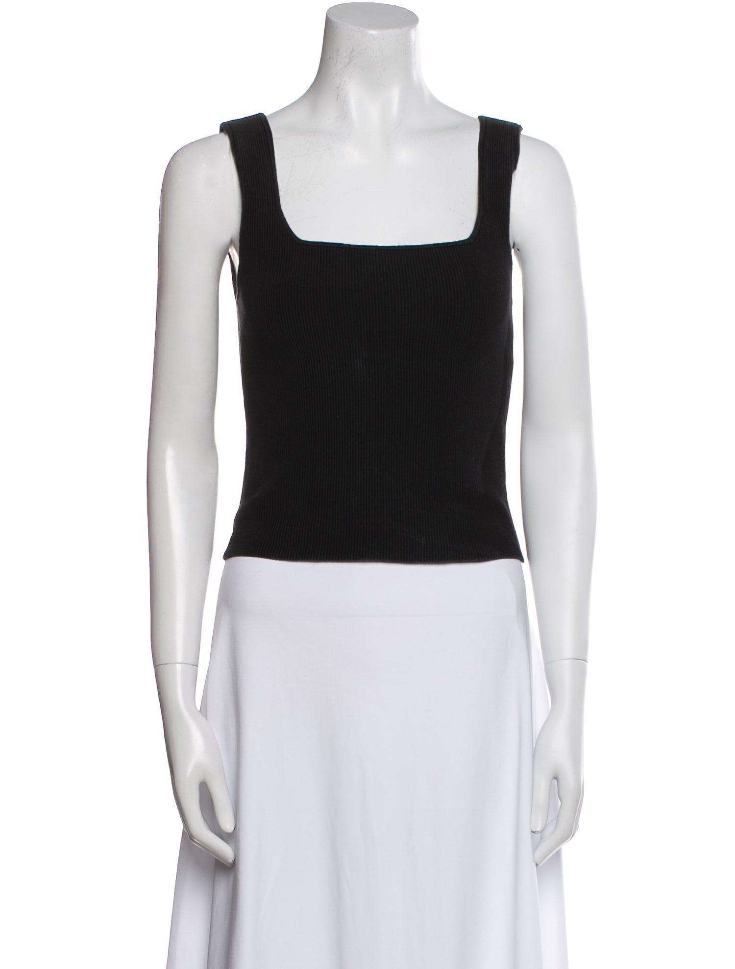 Reformation Square Neckline Sleeveless Crop Top
