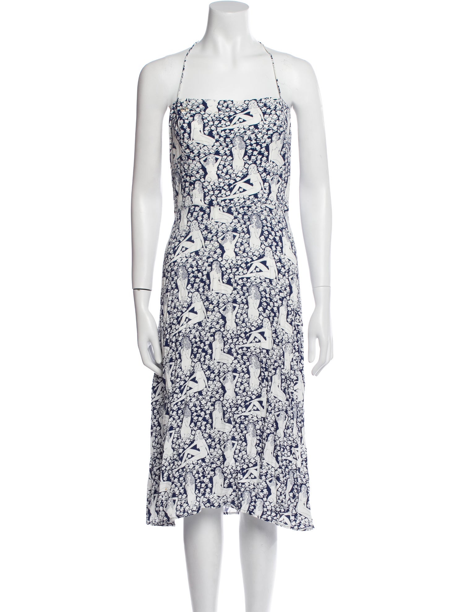 Reformation Printed Midi Length Dress