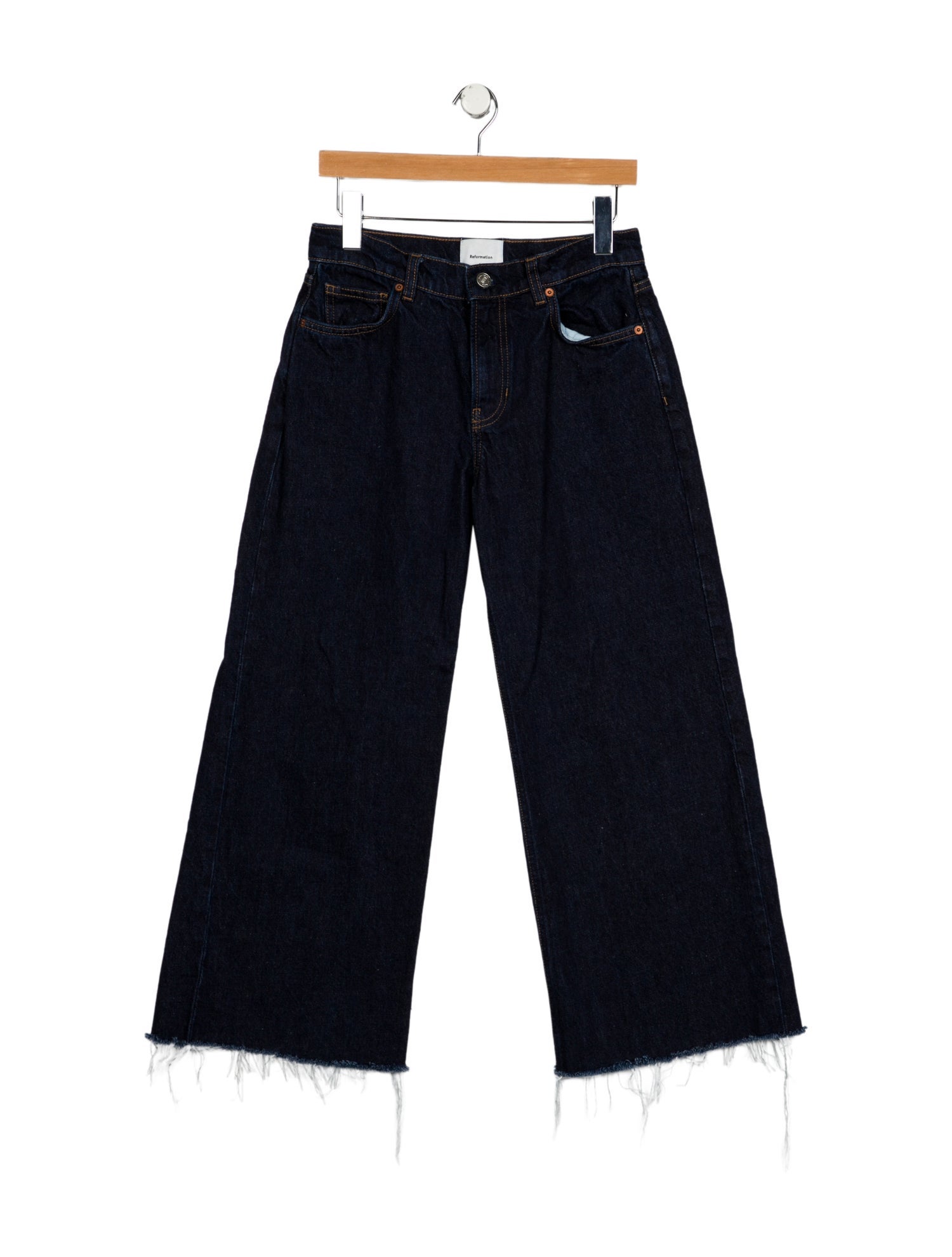 Reformation Mid-Rise Wide Leg Jeans