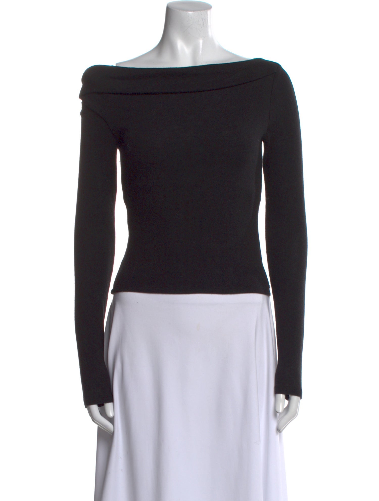 Reformation Bateau Neckline Long Sleeve Top