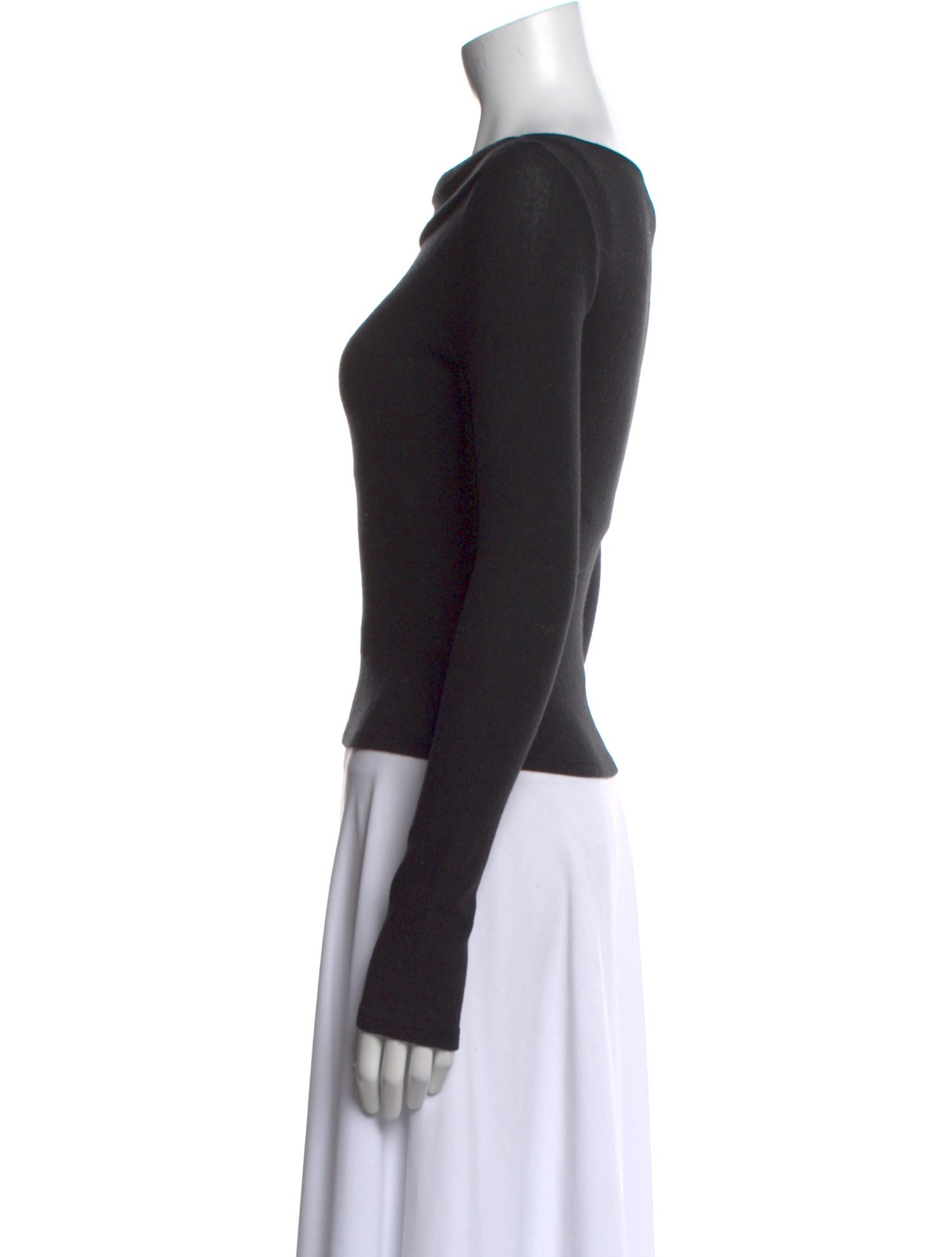 Reformation Bateau Neckline Long Sleeve Top