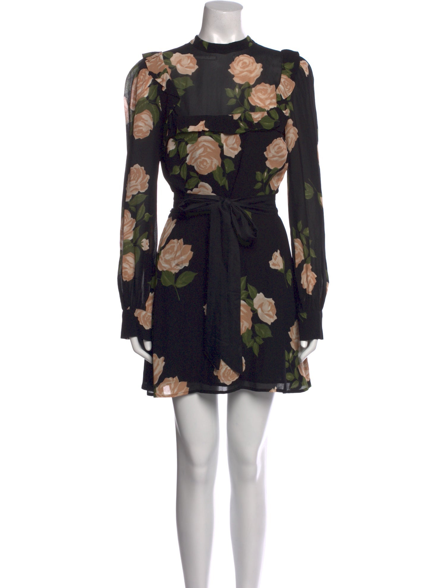 Reformation Floral Print Mini Dress