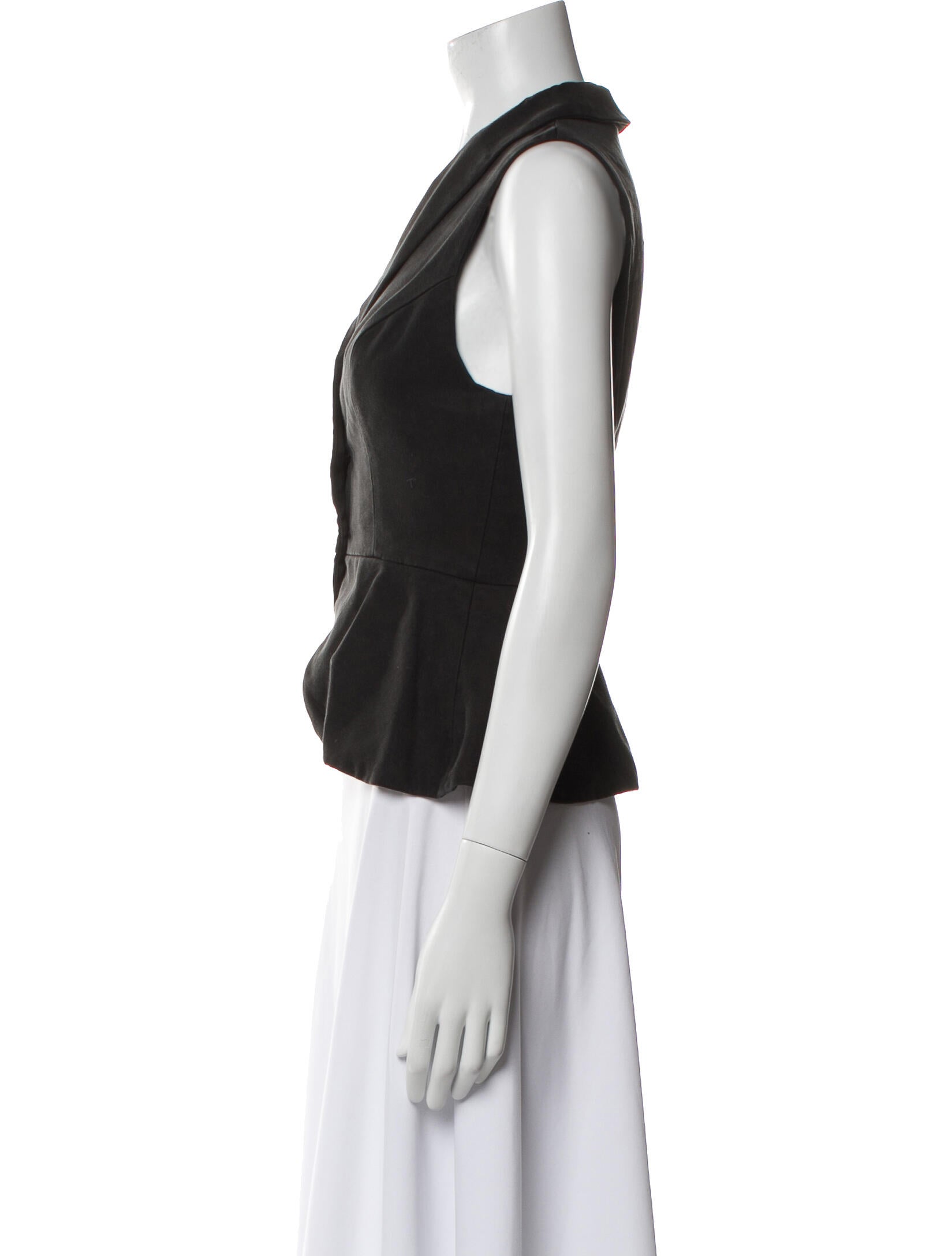 Reformation V-Neck Sleeveless Crop Top