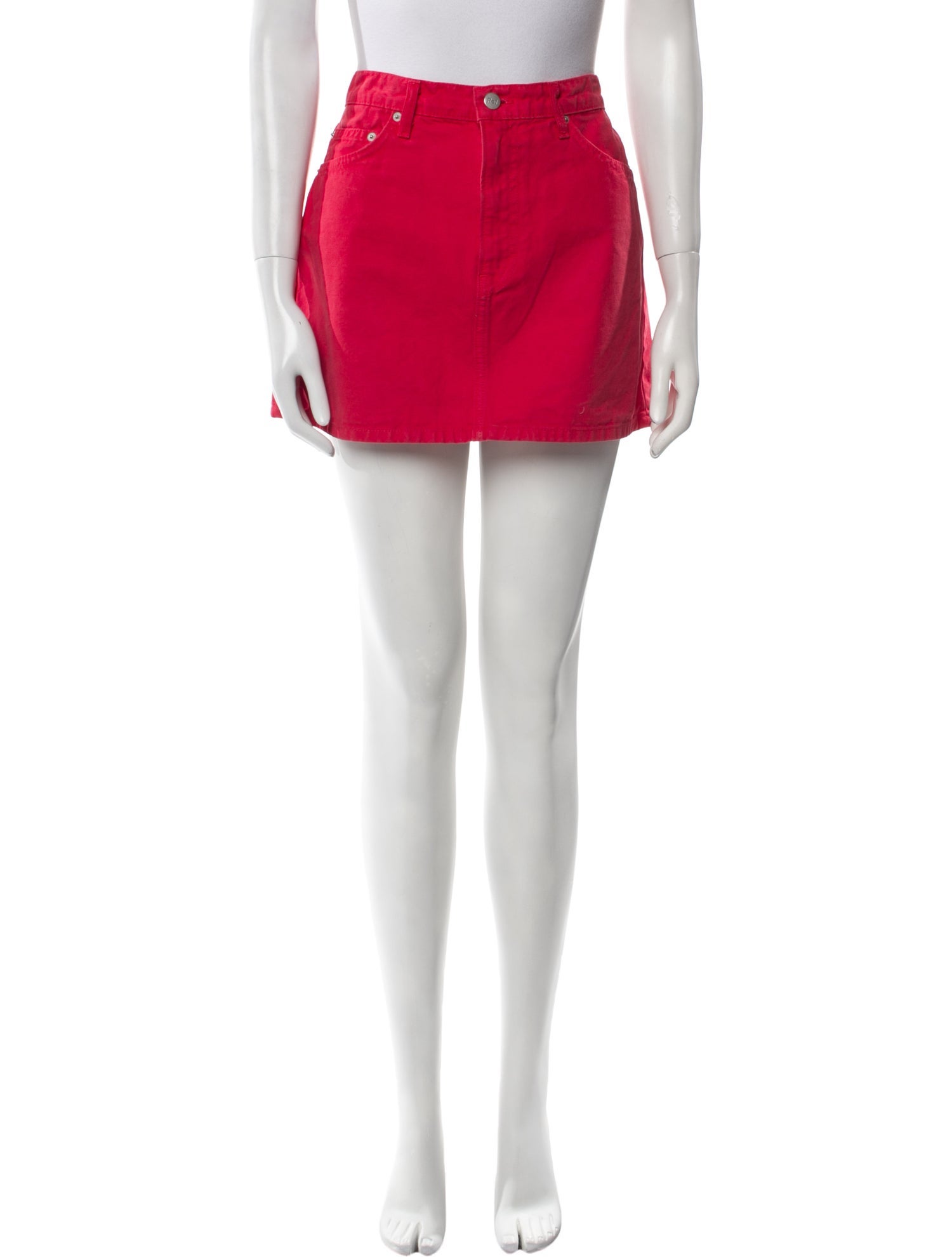 Reformation Distressed Accents Mini Skirt