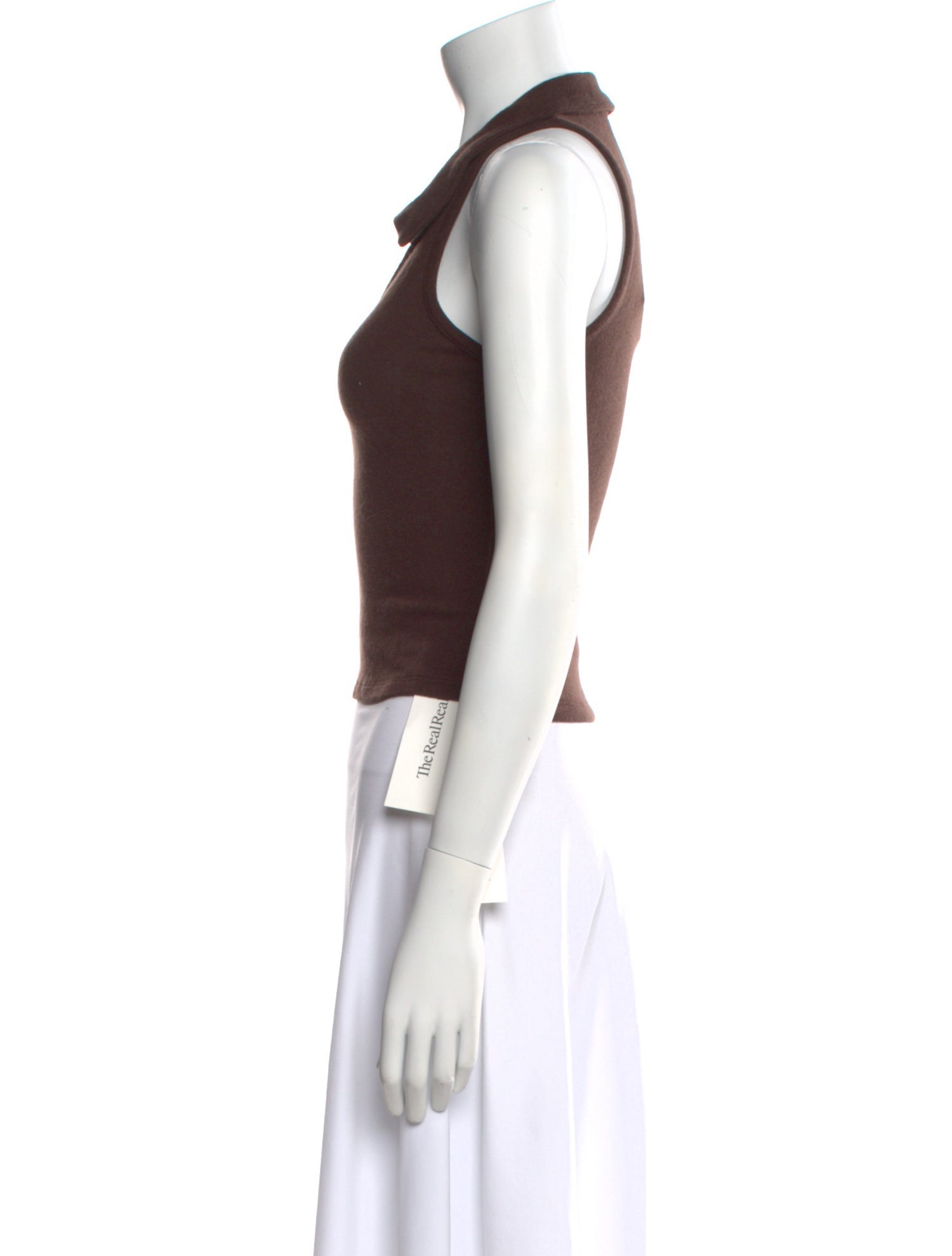 Reformation Halterneck Sleeveless Crop Top