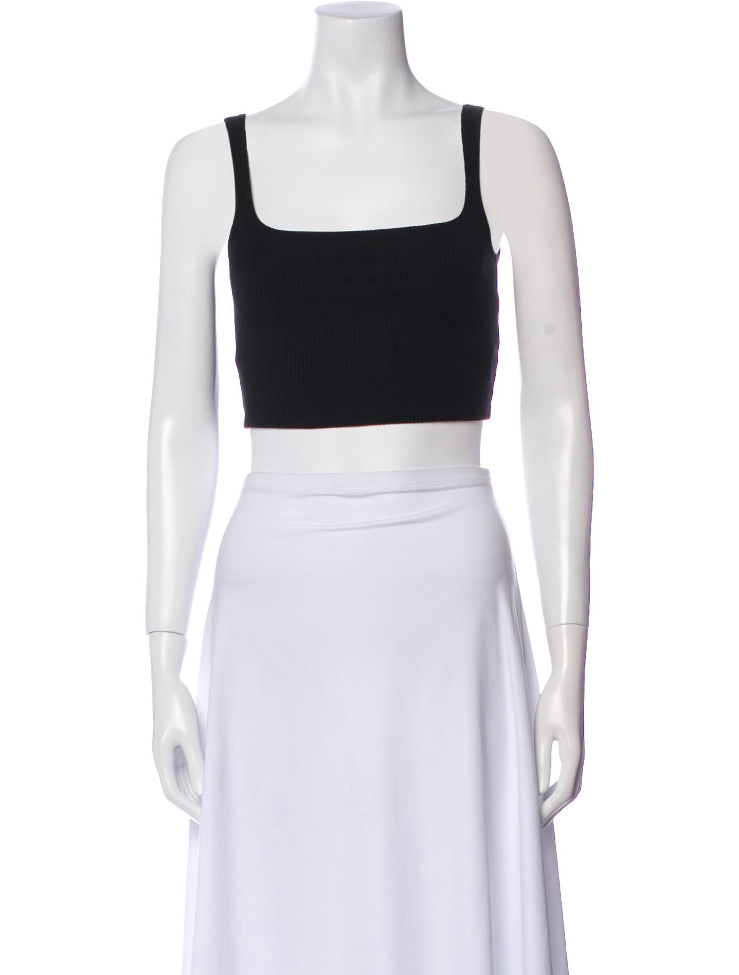Reformation Square Neckline Sleeveless Crop Top