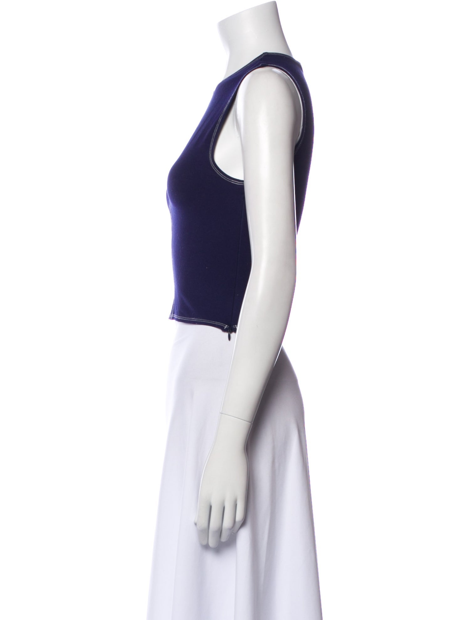 Reformation Crew Neck Sleeveless Crop Top