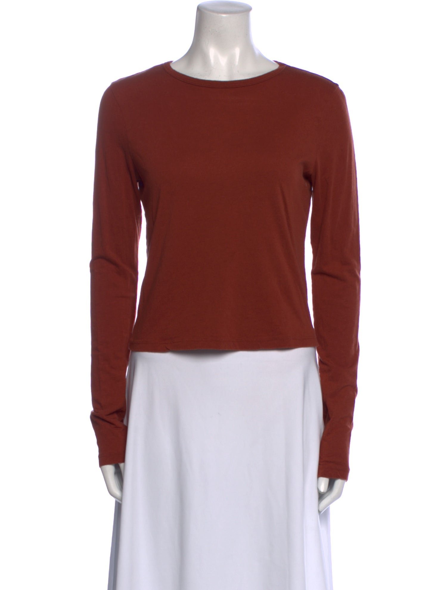 Reformation Scoop Neck Long Sleeve Top