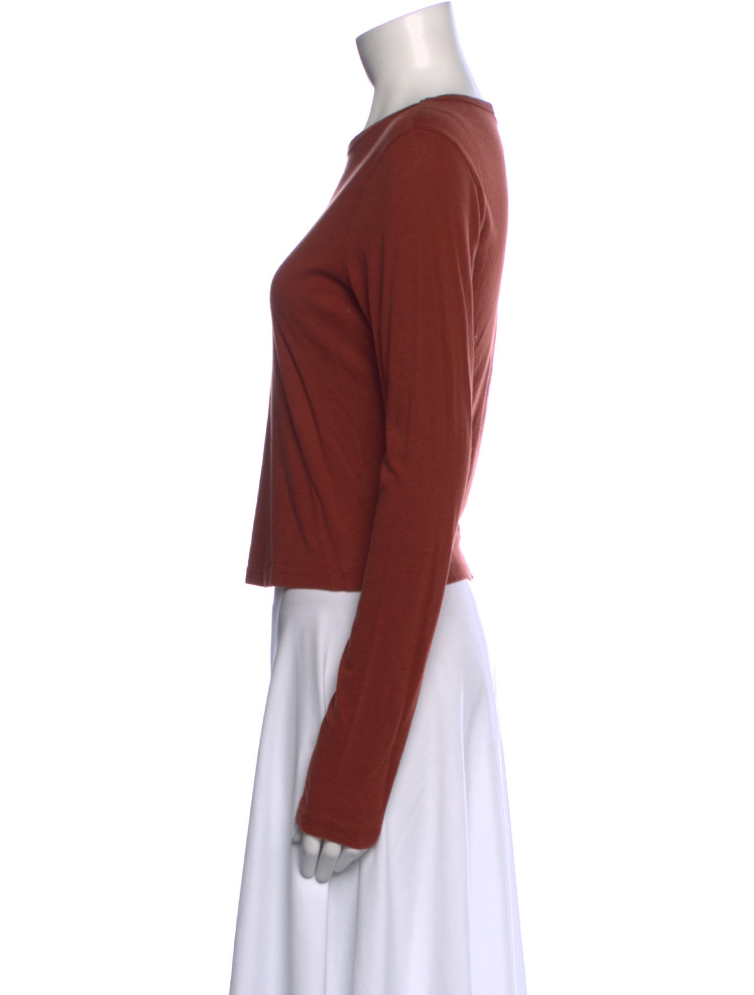 Reformation Scoop Neck Long Sleeve Top