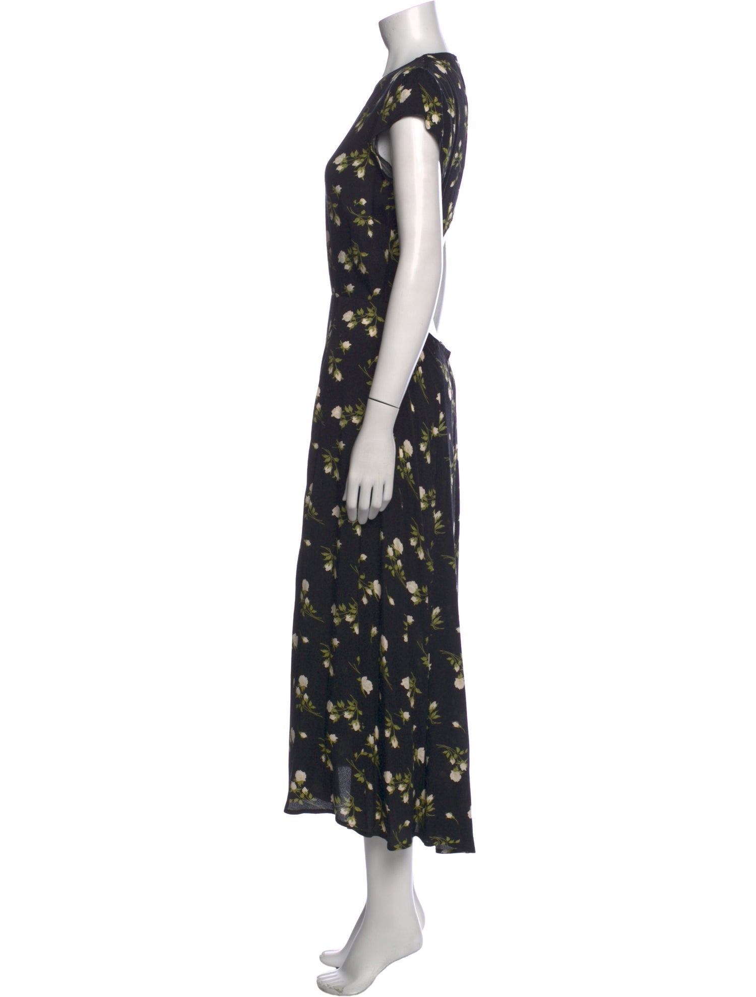 Reformation Floral Print Long Dress