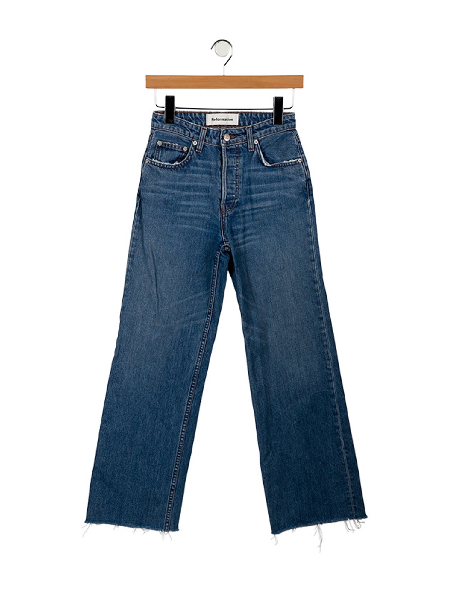 Reformation Mid-Rise Wide Leg Jeans
