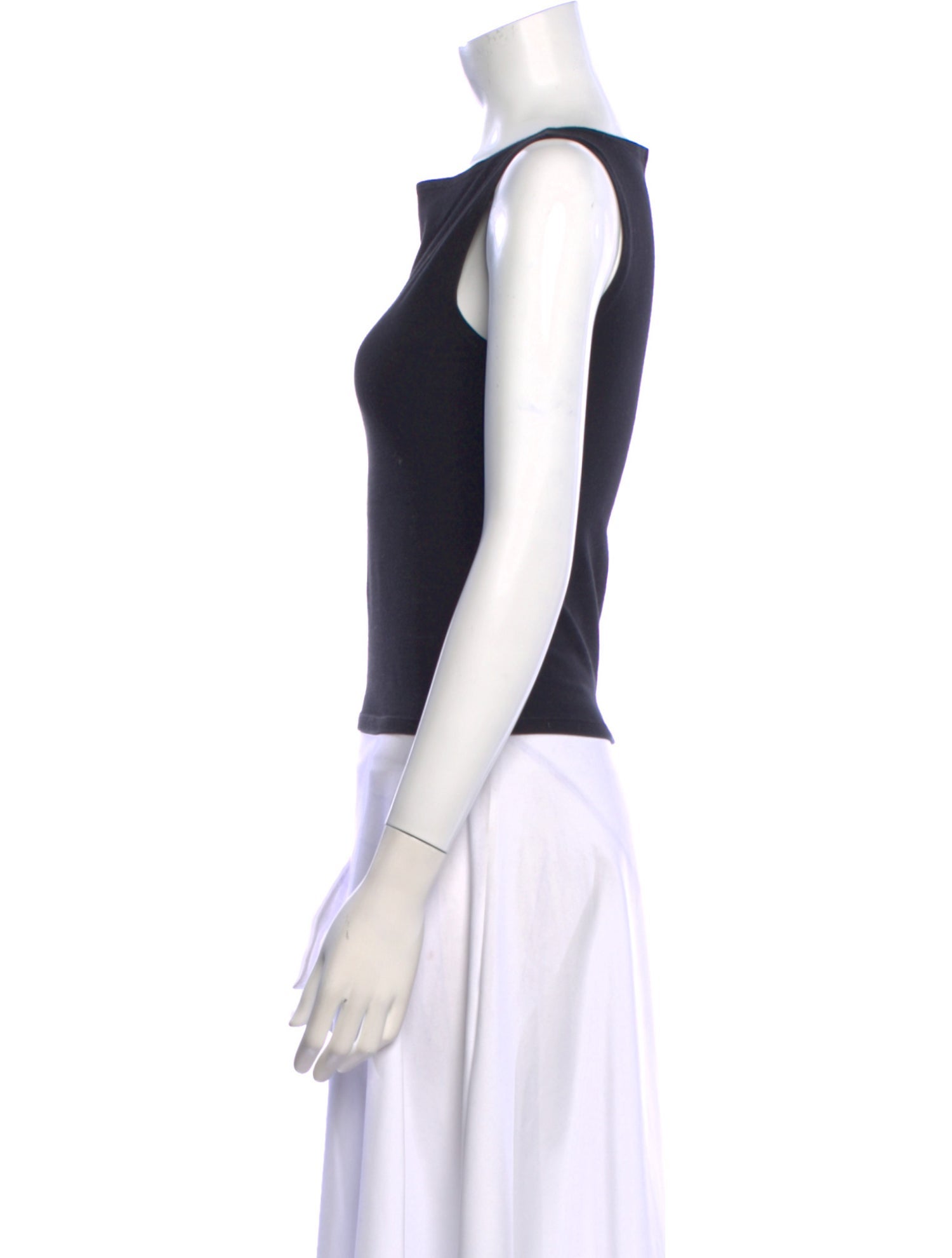Reformation Bateau Neckline Sleeveless Top