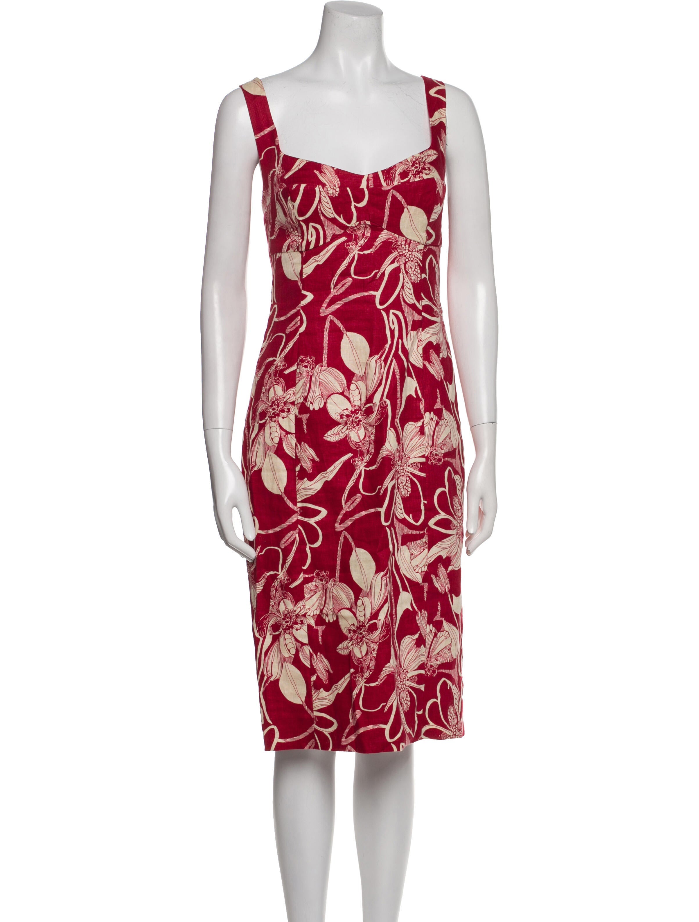 Reformation Linen Knee-Length Dress