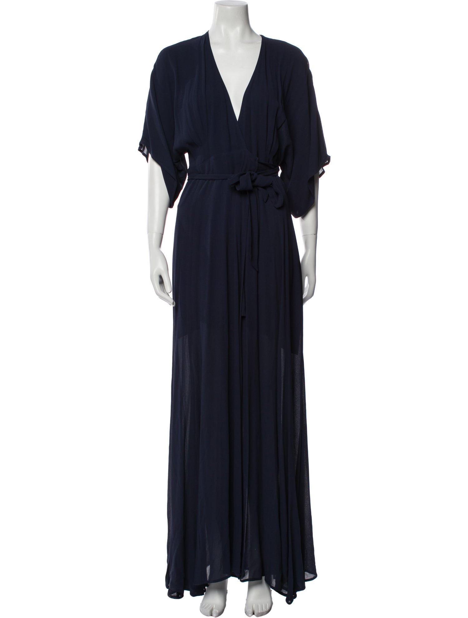 Reformation V-Neck Long Dress