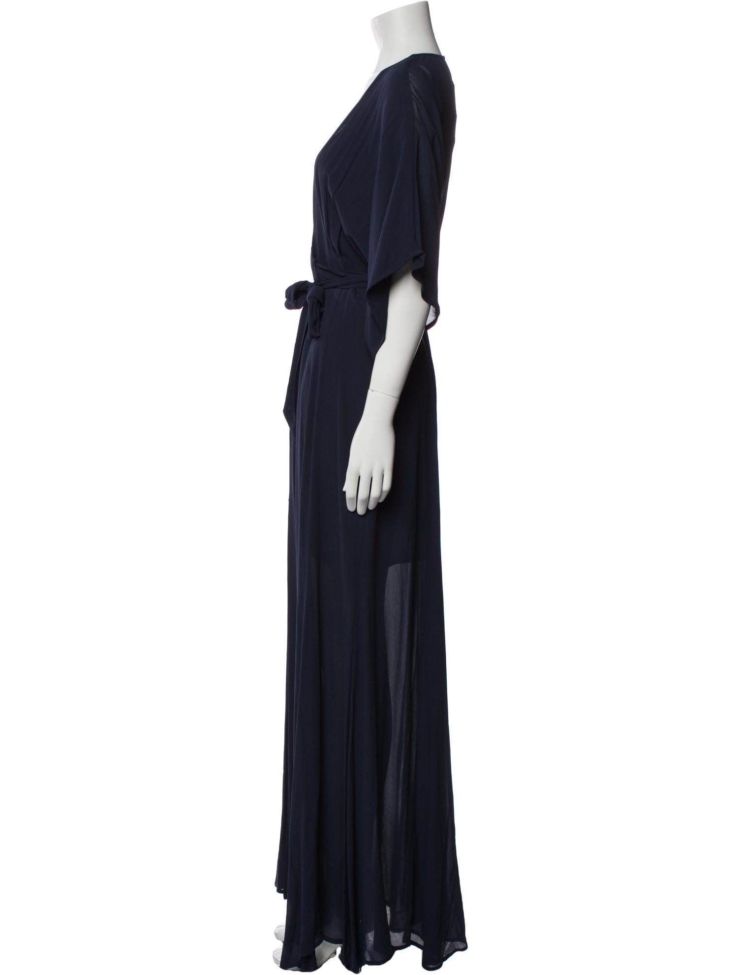 Reformation V-Neck Long Dress