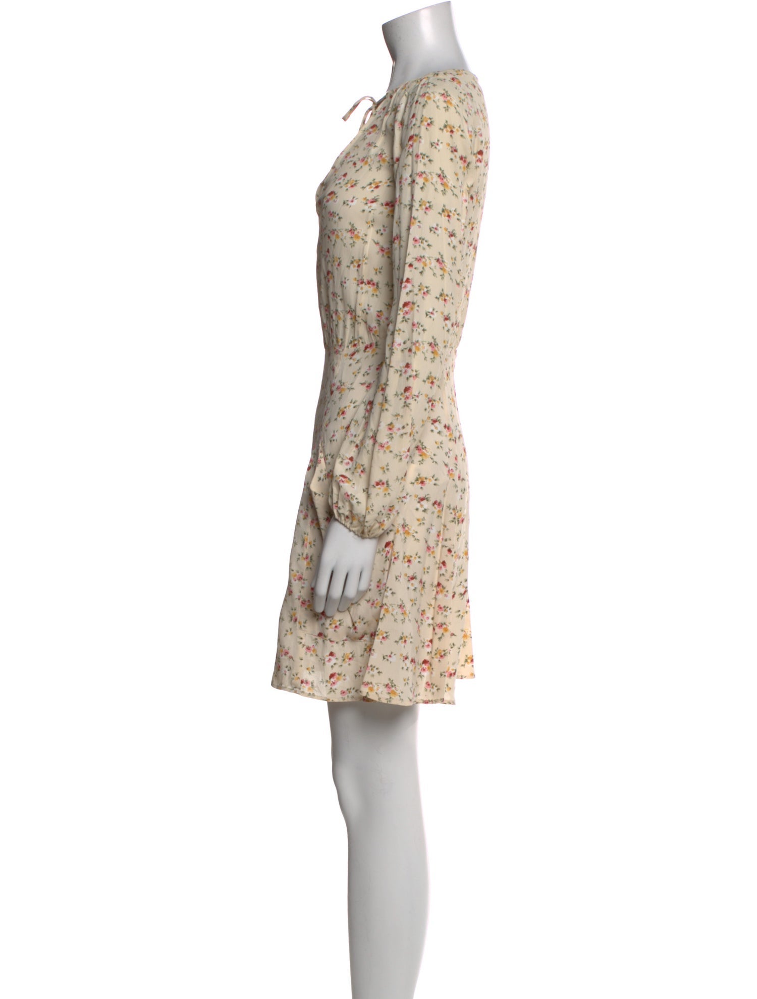 Reformation Floral Print Mini Dress