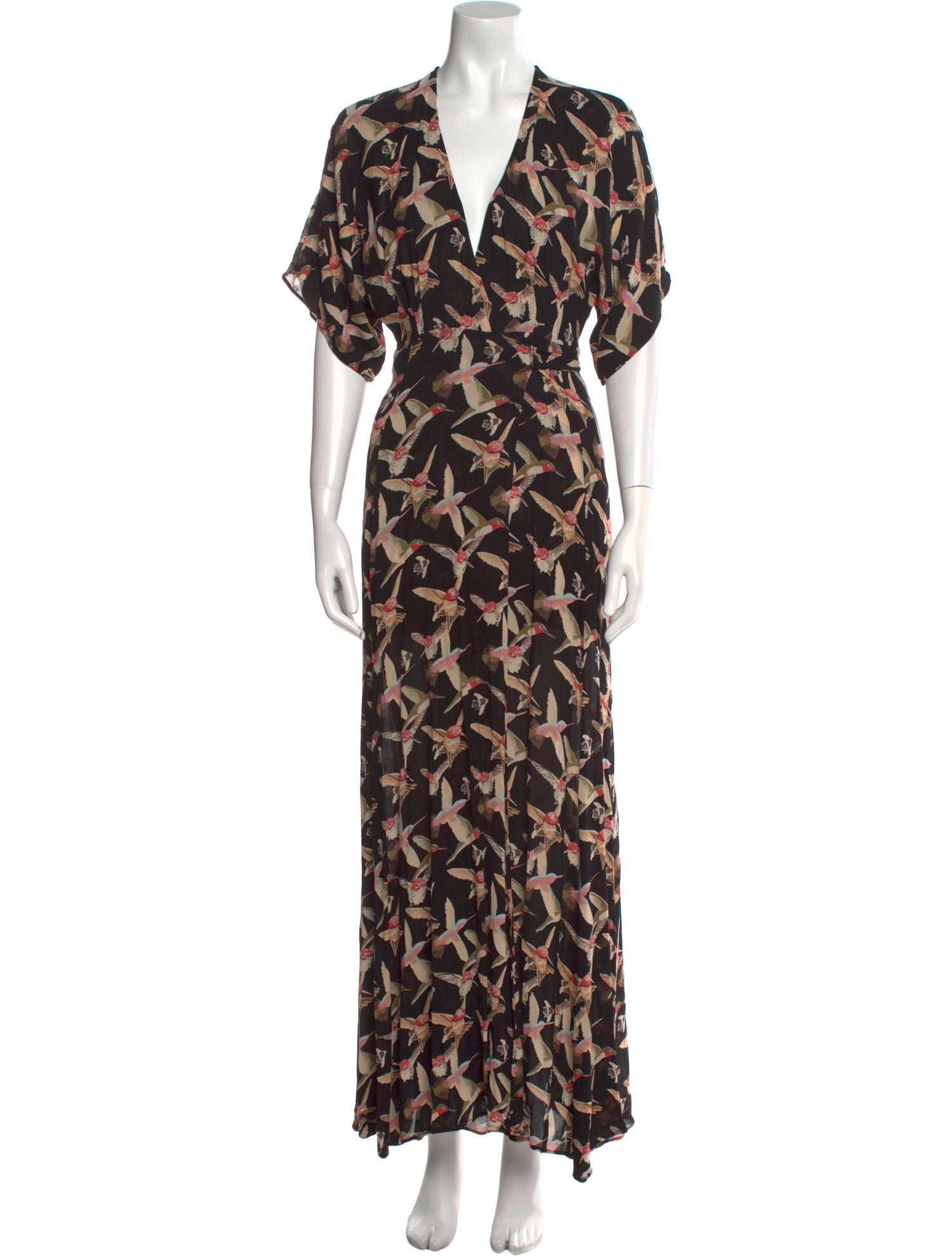 Reformation Printed Long Dress