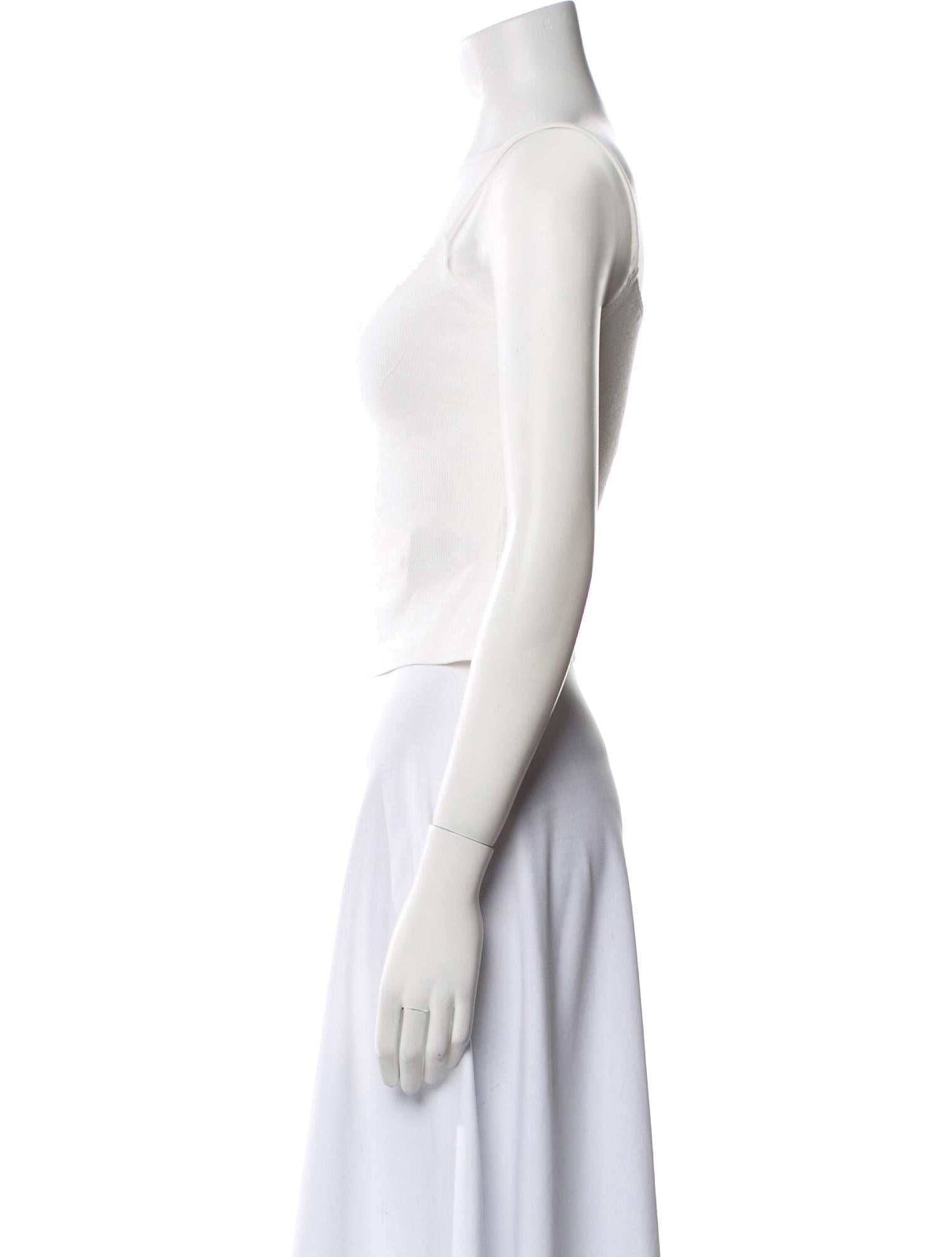 Reformation Square Neckline Sleeveless Crop Top